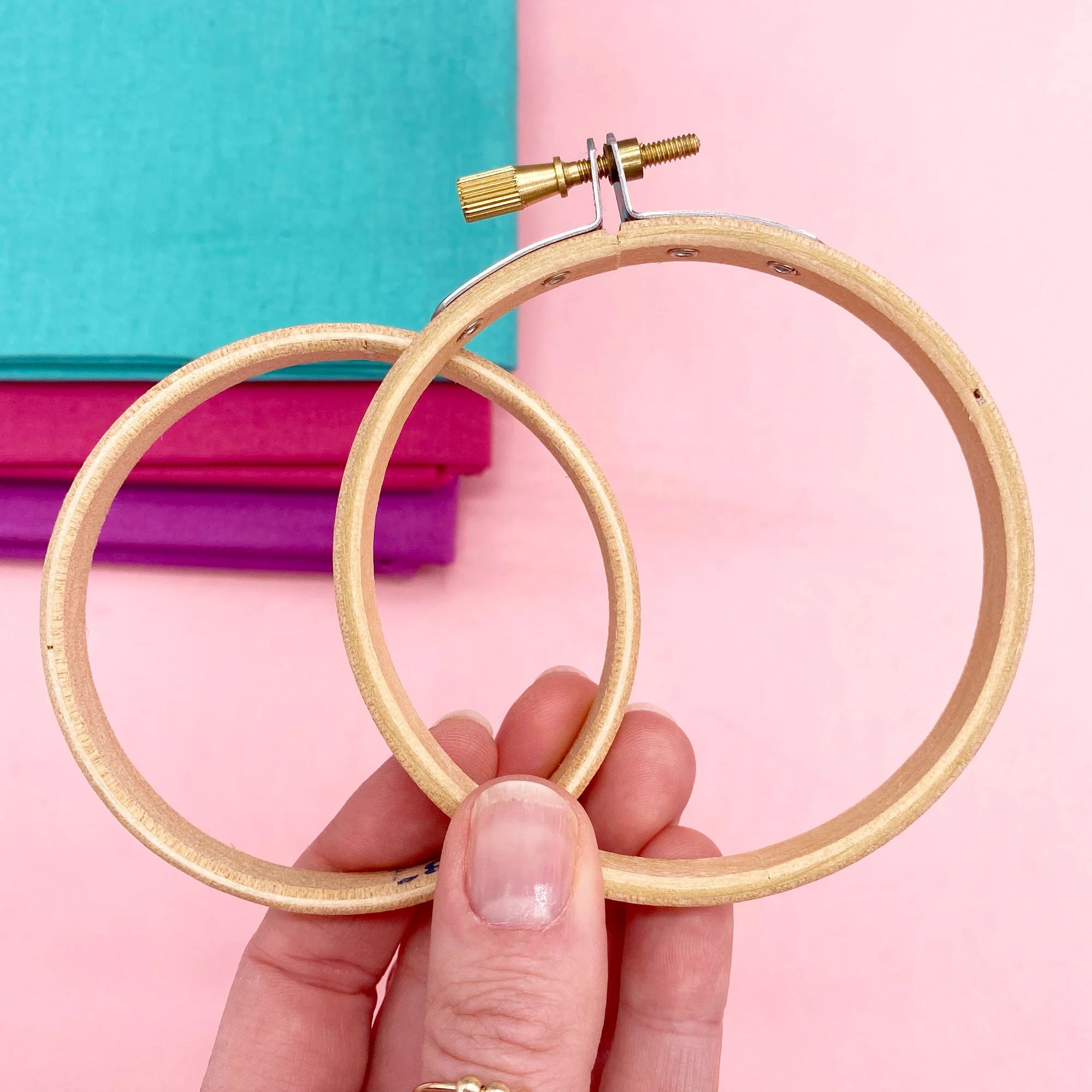 3" Wooden Embroidery Hoop - Image 3