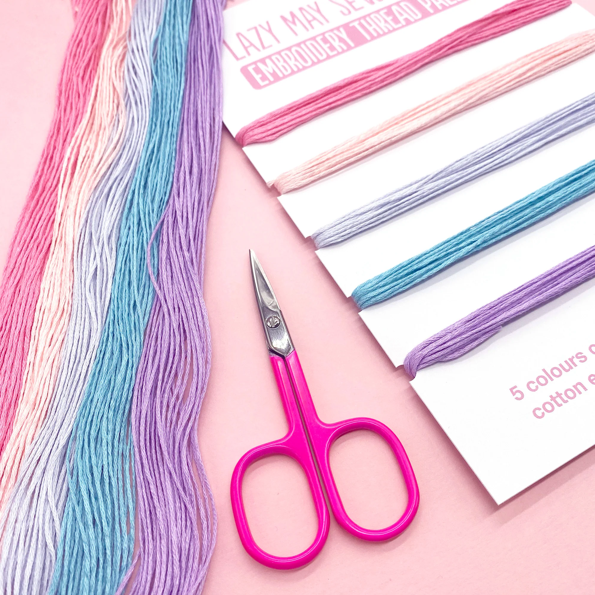 30m Embroidery Thread Pack: Candy Floss and Sea - Image 5