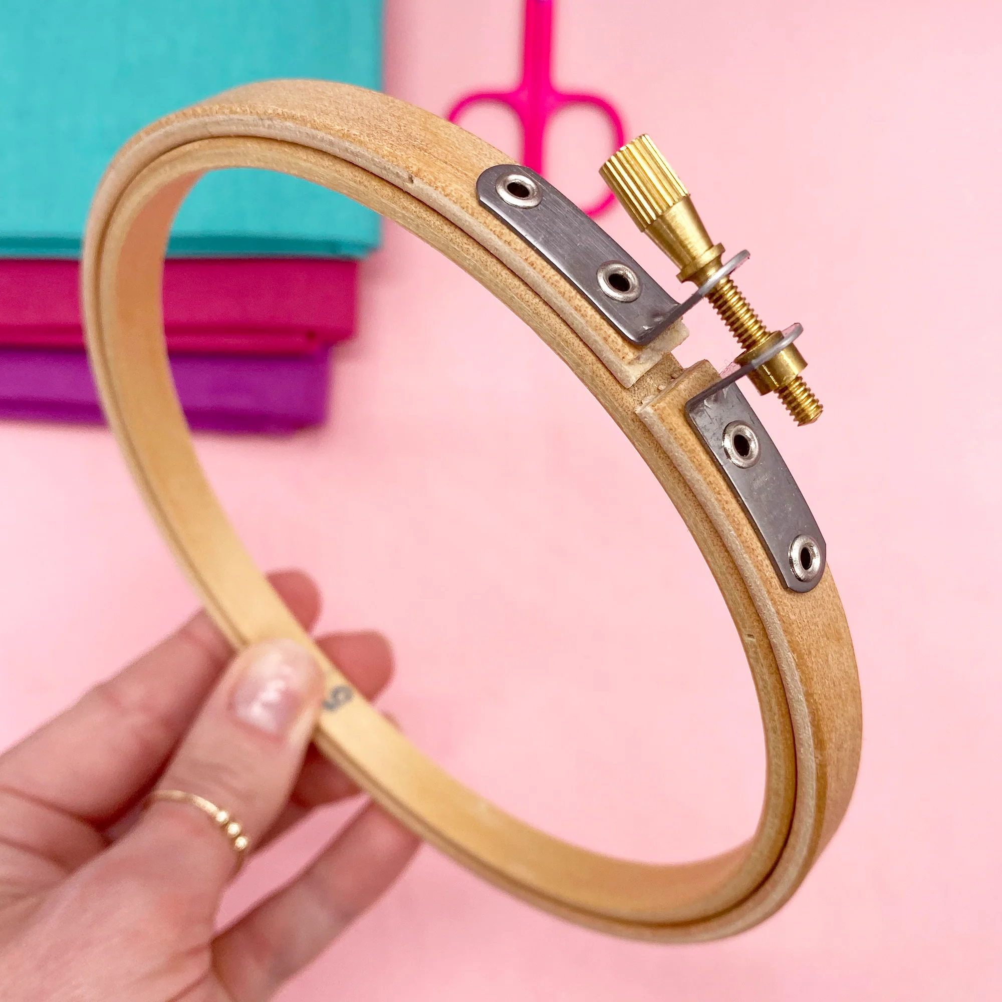 5" Wooden Embroidery Hoop - Image 4