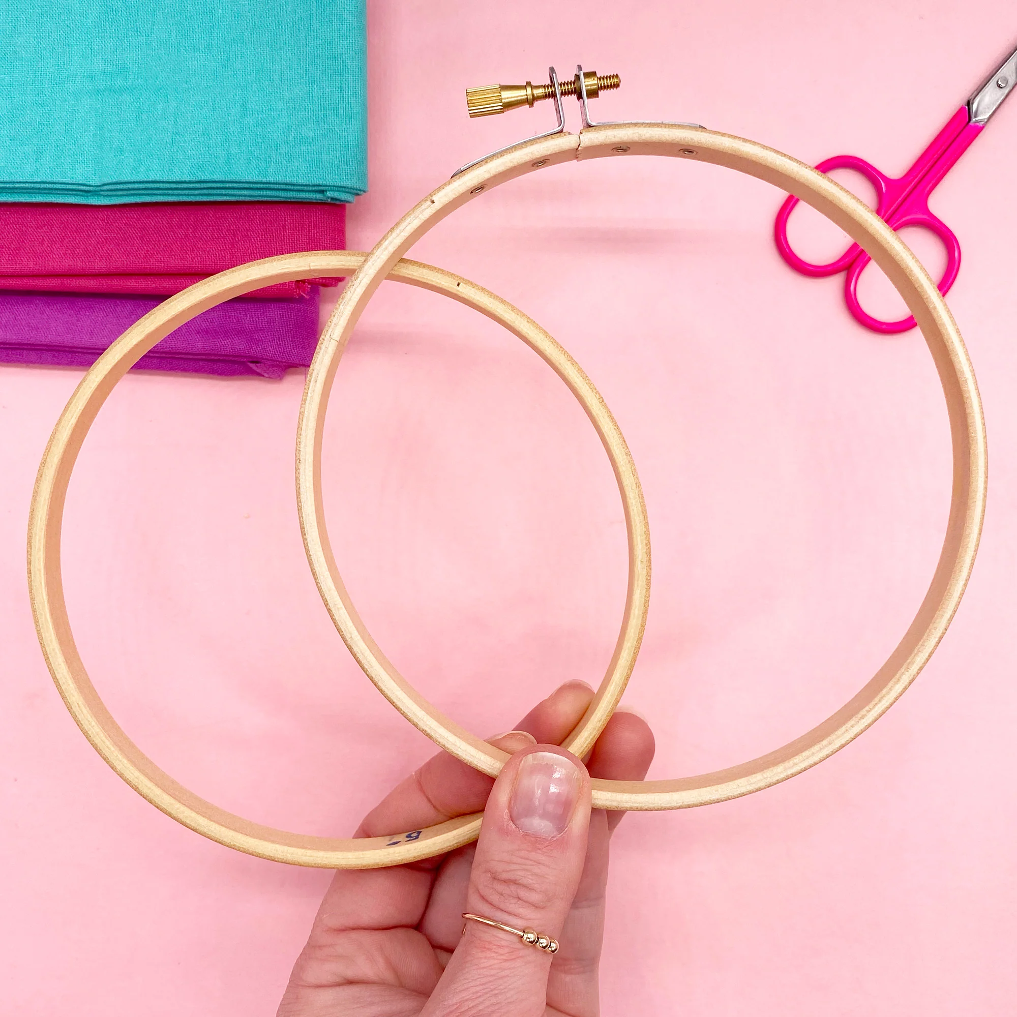 5" Wooden Embroidery Hoop - Image 5