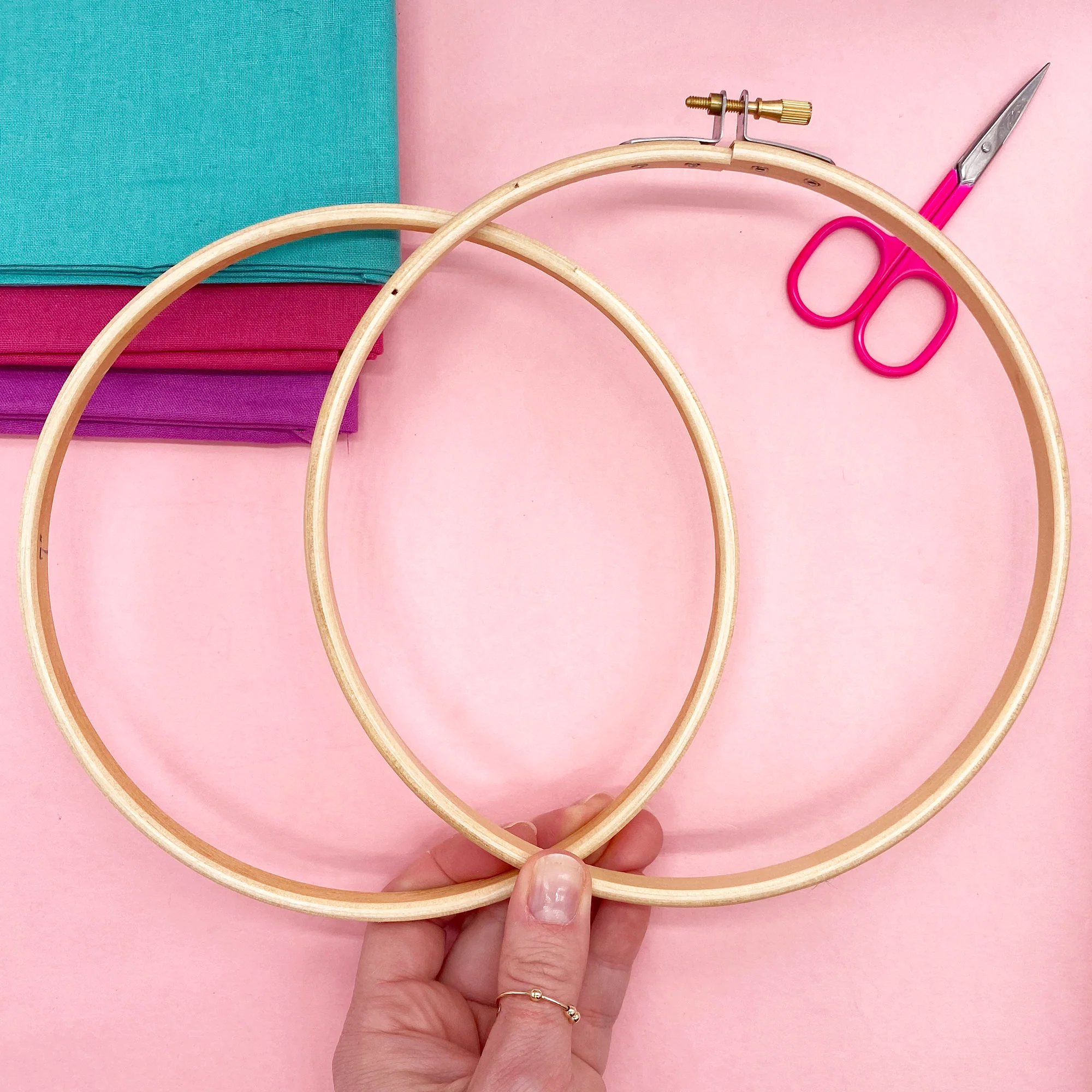 7" Wooden Embroidery Hoop - Image 4