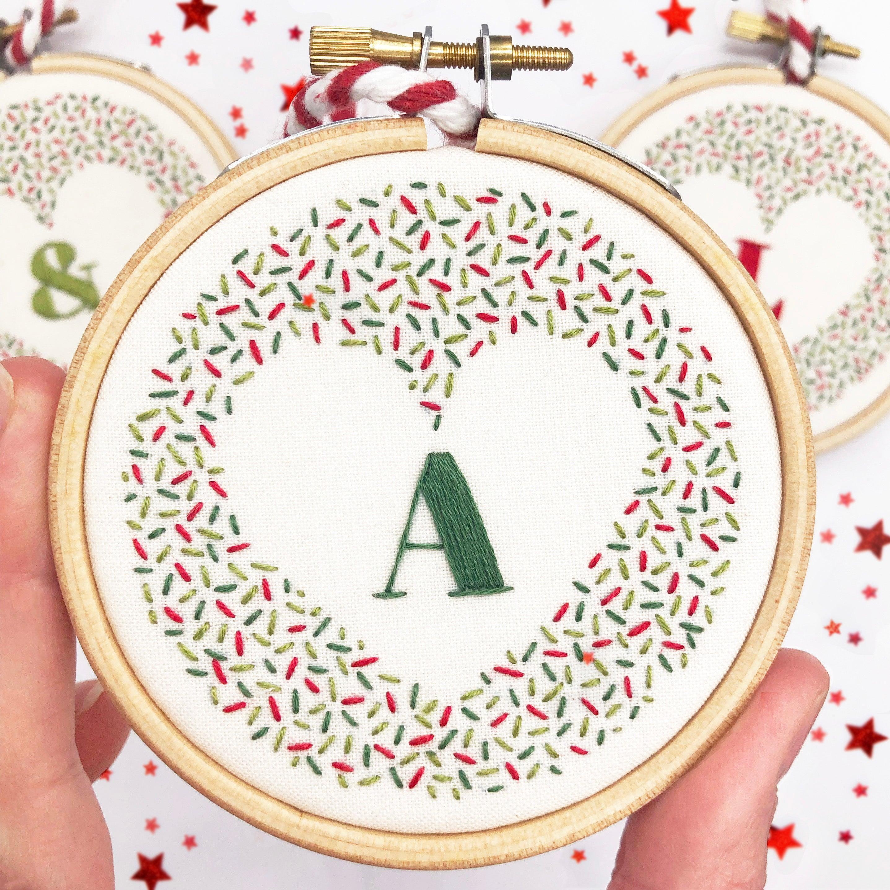 Alphabet Christmas Decoration: Modern Embroidery Kit - Image 6
