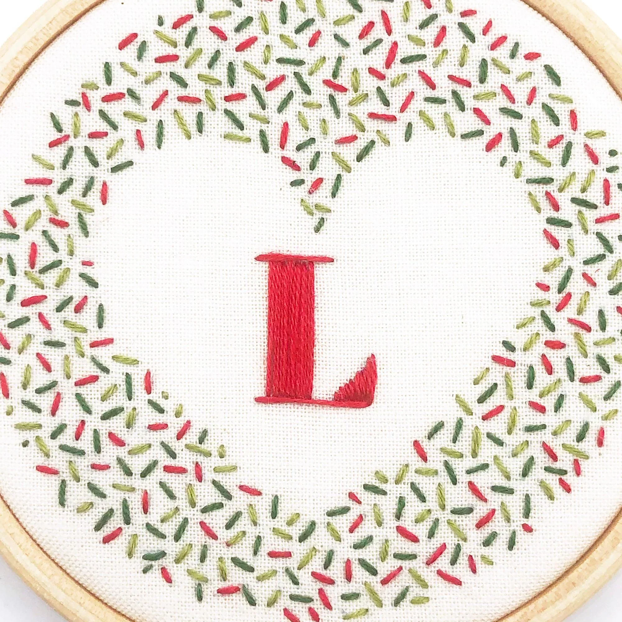 Alphabet Christmas Decoration: Modern Embroidery Kit - Image 7