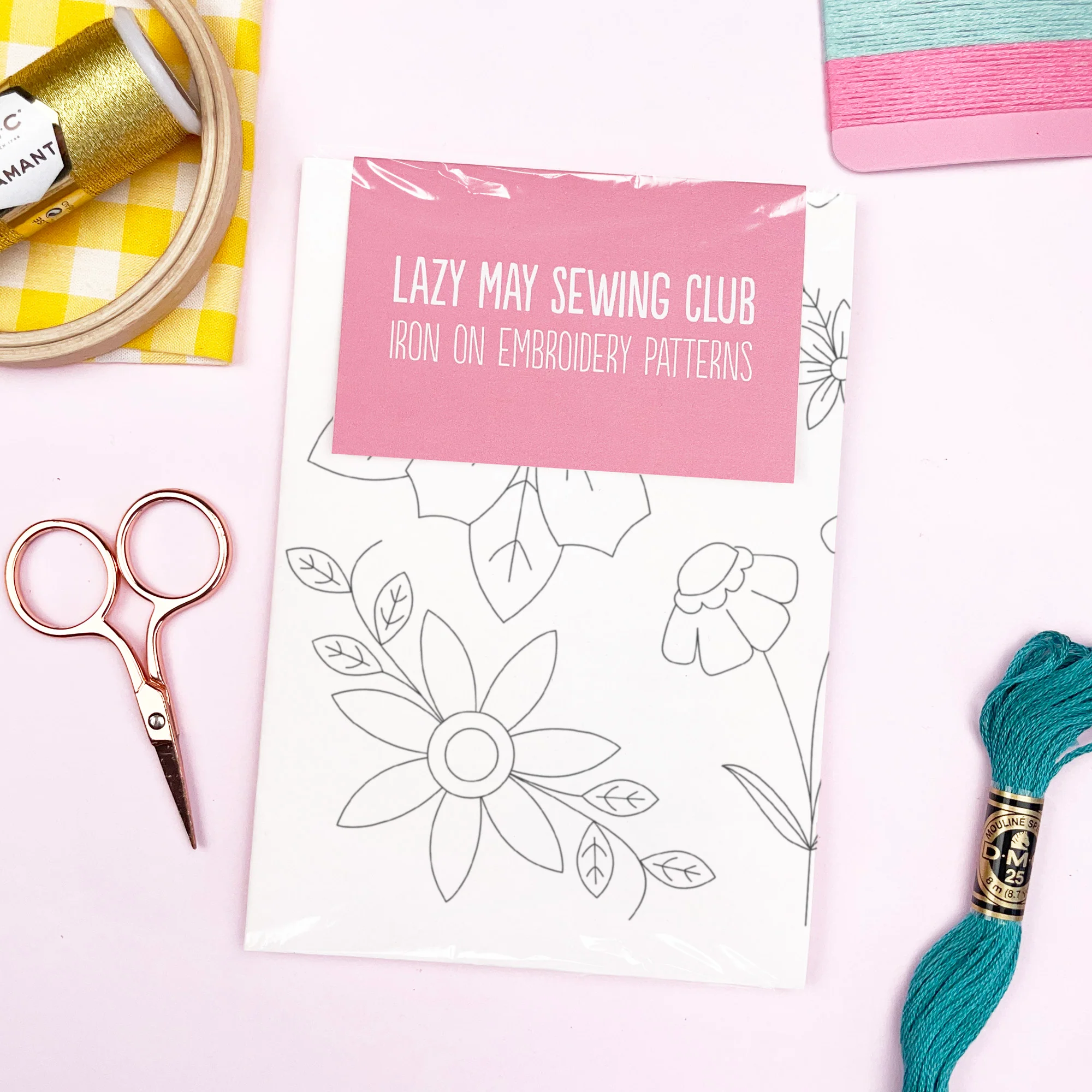 Iron-On Embroidery Patterns: 18 Large Flower Themed Designs - Image 9