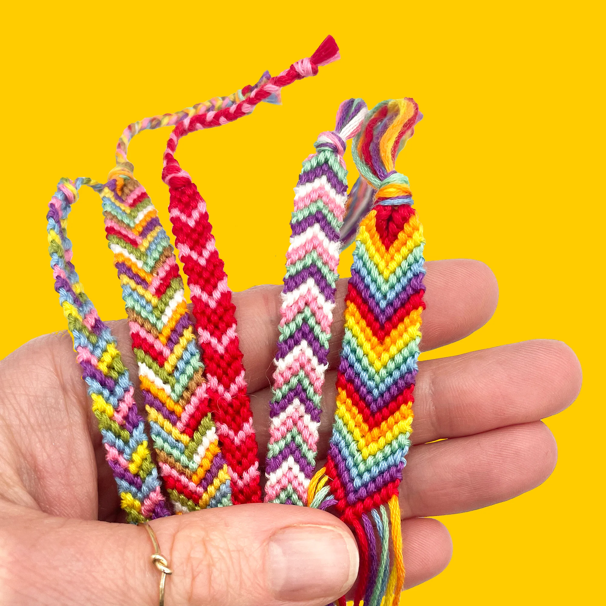 Friendship Bracelet Making Kit: Traditional Rainbow - Image 3