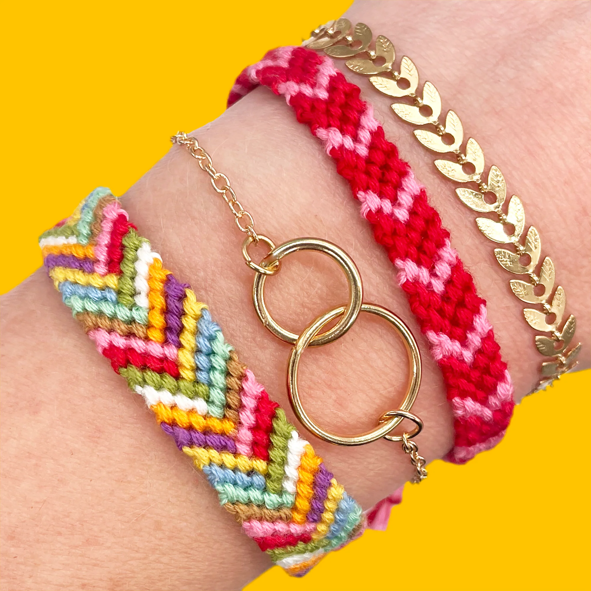 Friendship Bracelet Making Kit: Traditional Rainbow - Image 5
