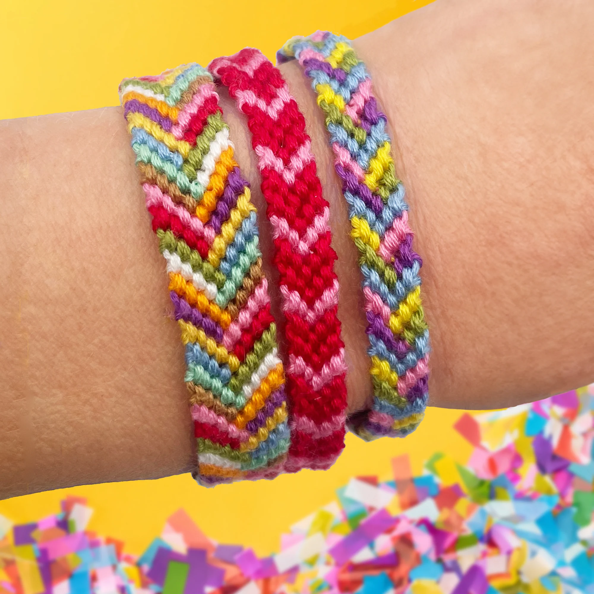 Friendship Bracelet Making Kit: Traditional Rainbow - Image 6