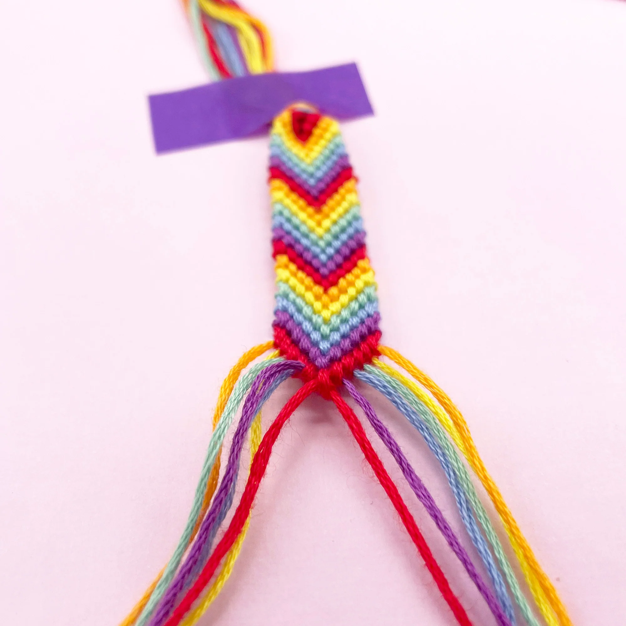 Friendship Bracelet Making Kit: Traditional Rainbow - Image 8