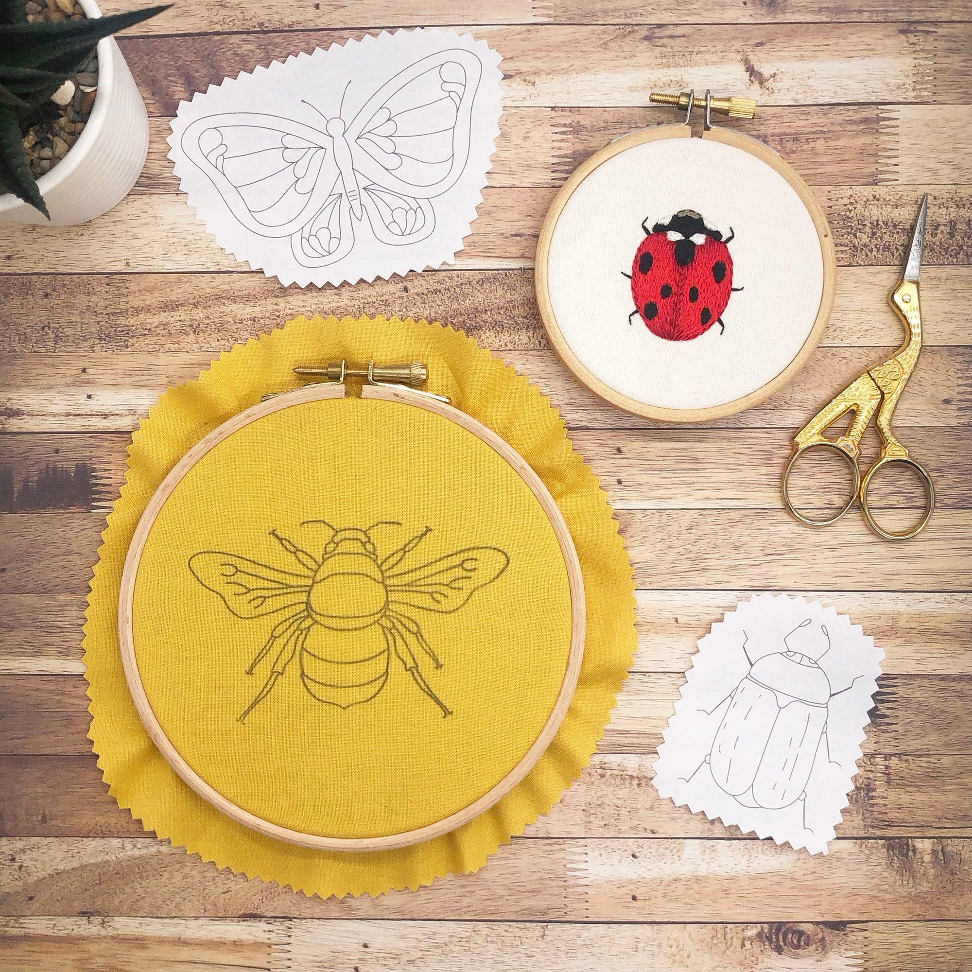 Iron-On Embroidery Patterns: Insect & Bug Themed Designs - Image 8