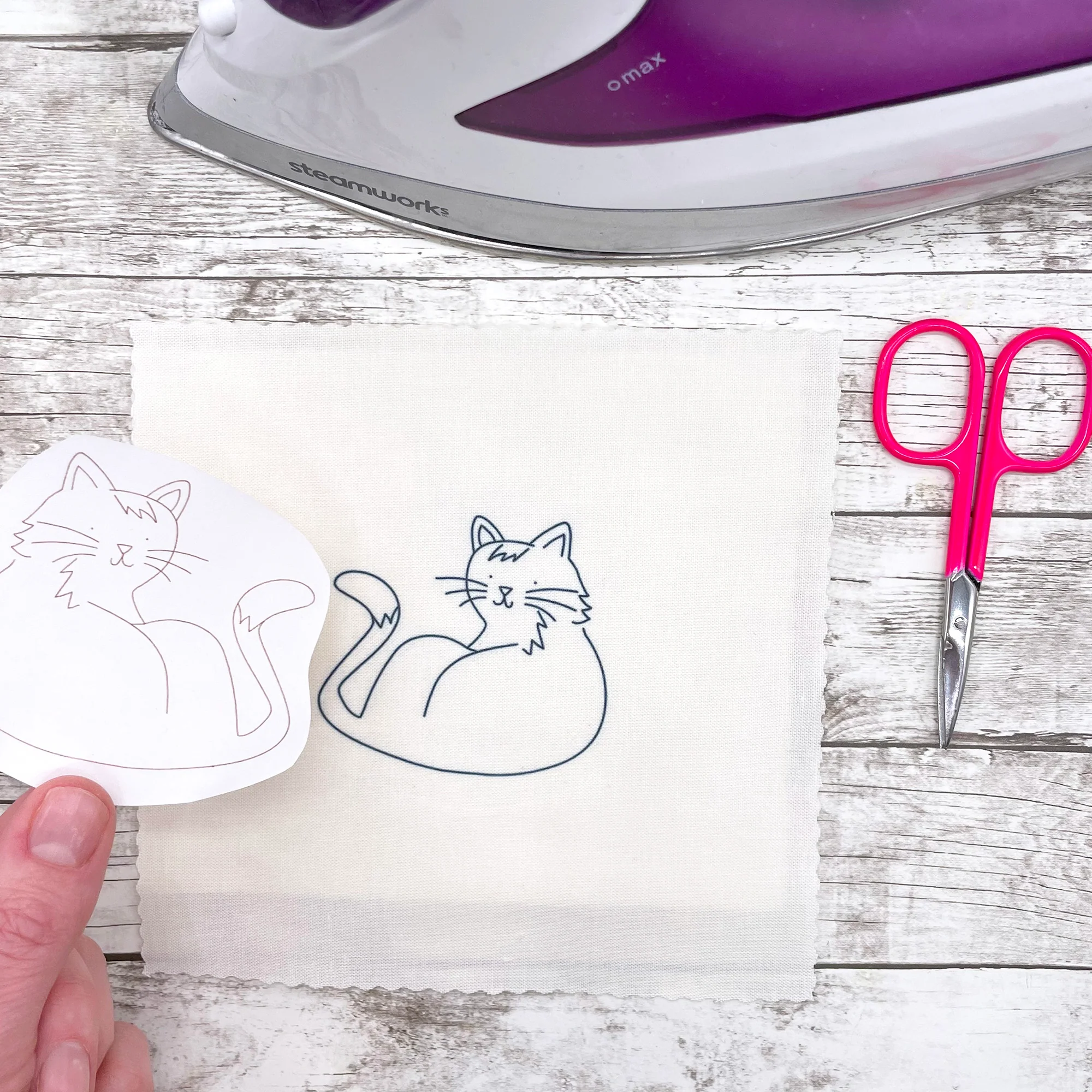 Iron-On Embroidery Patterns: Cute Cat Themed Designs - Image 3