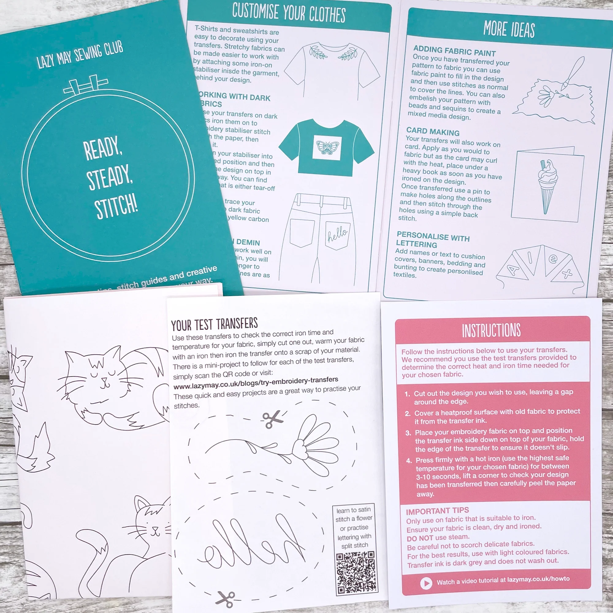 Iron-On Embroidery Patterns: Cute Cat Themed Designs - Image 6