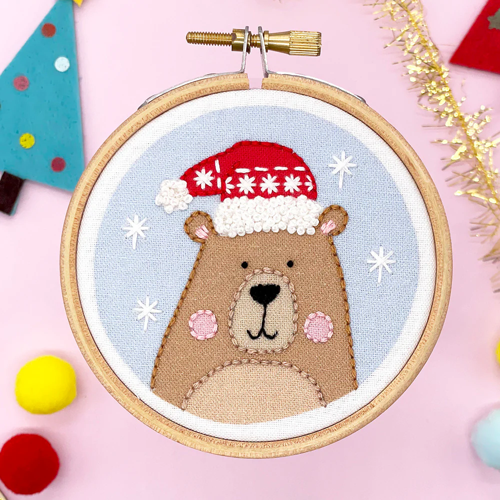 Christmas Bear Embroidery Kit - Image 3