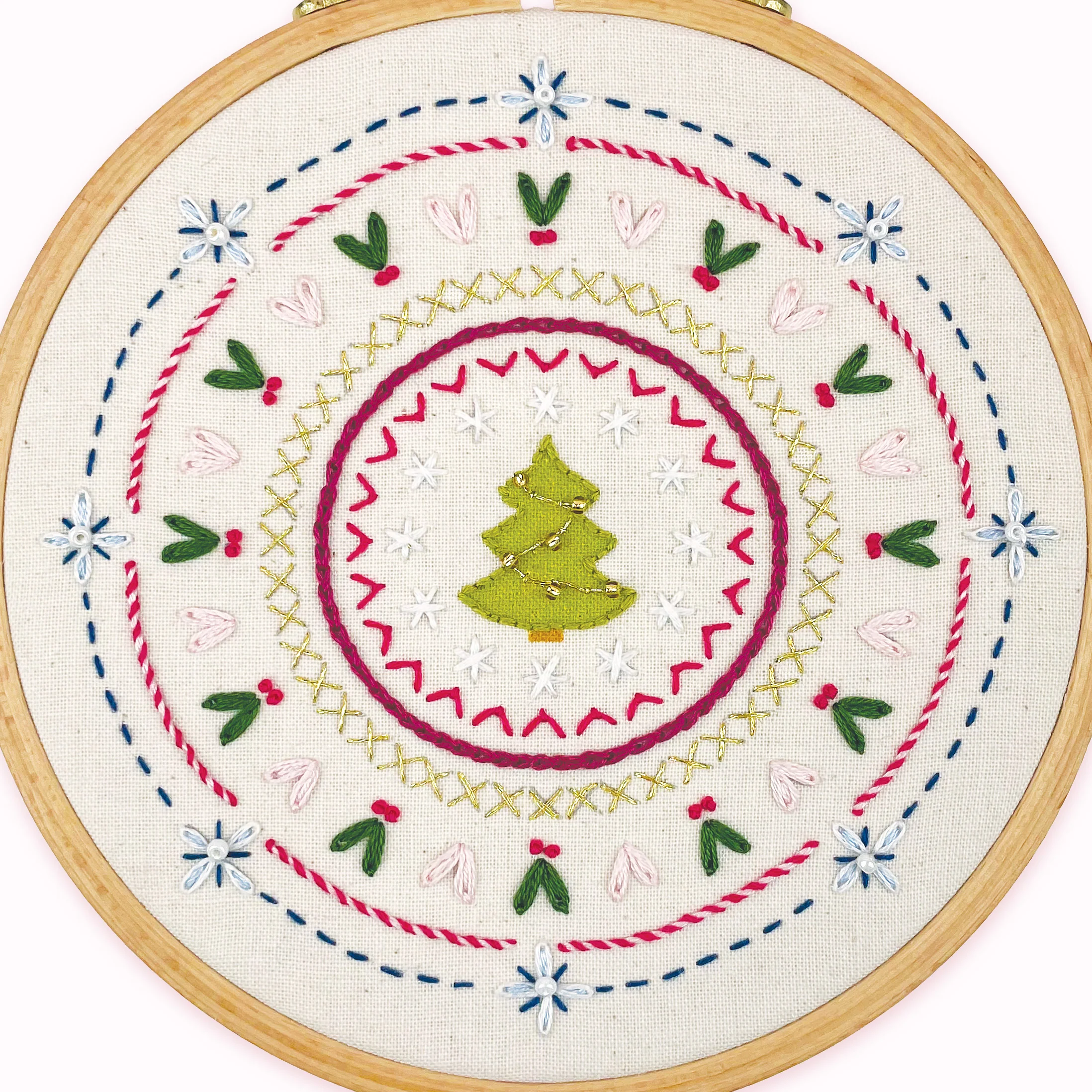 Christmas Stitch Sampler Embroidery Kit - Image 7