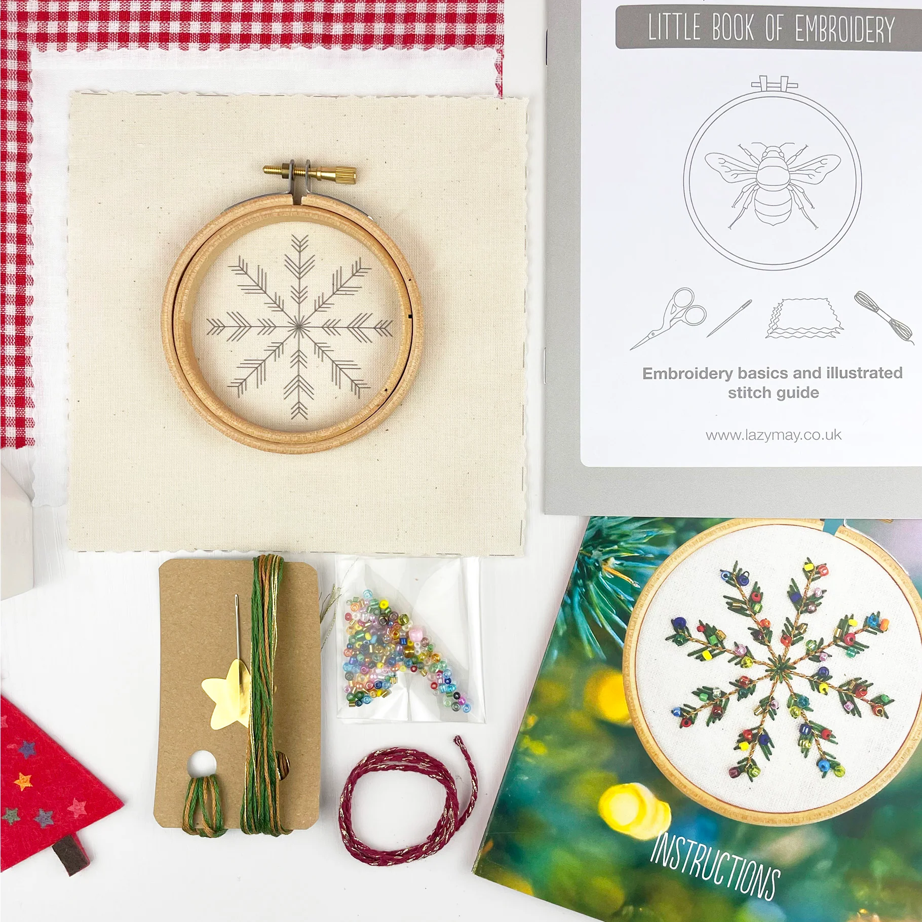 Christmas Beaded Ornament Embroidery Kit - Image 8