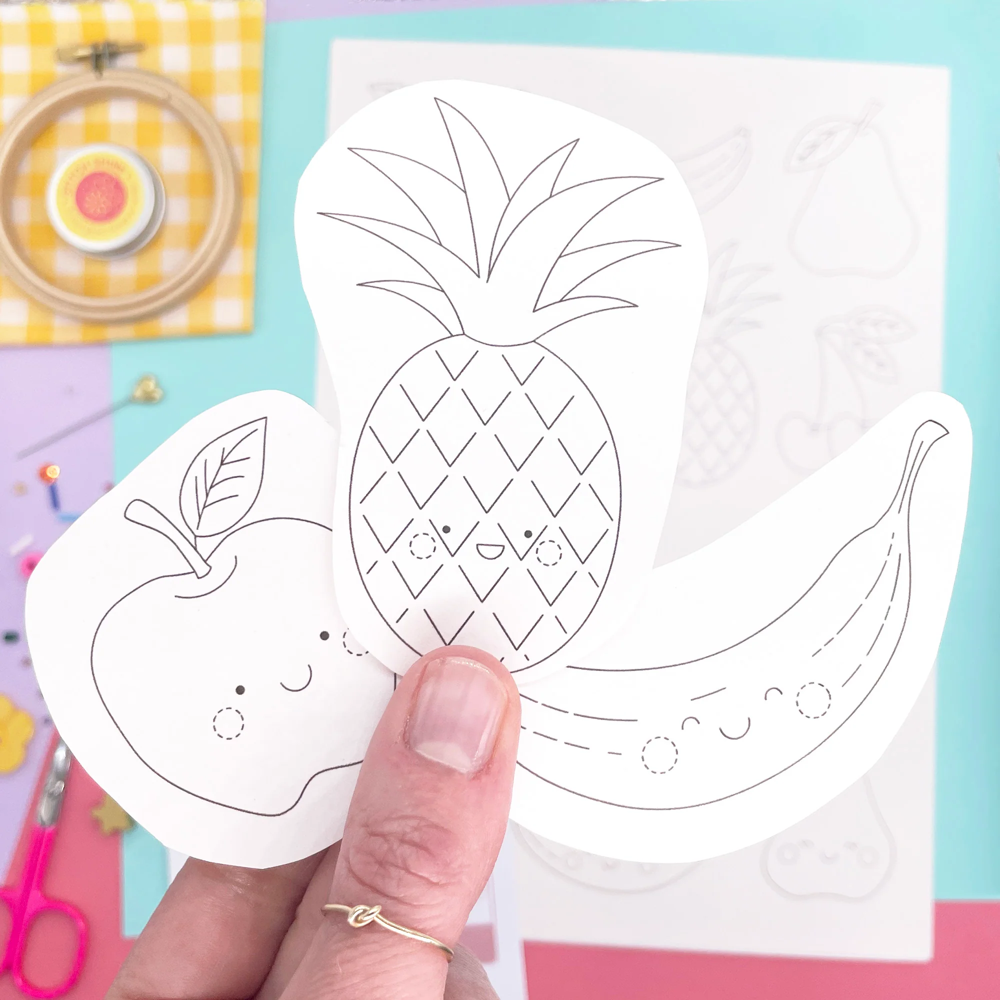 Iron-On Embroidery Patterns: Cute Fruit Themed Designs - Image 5