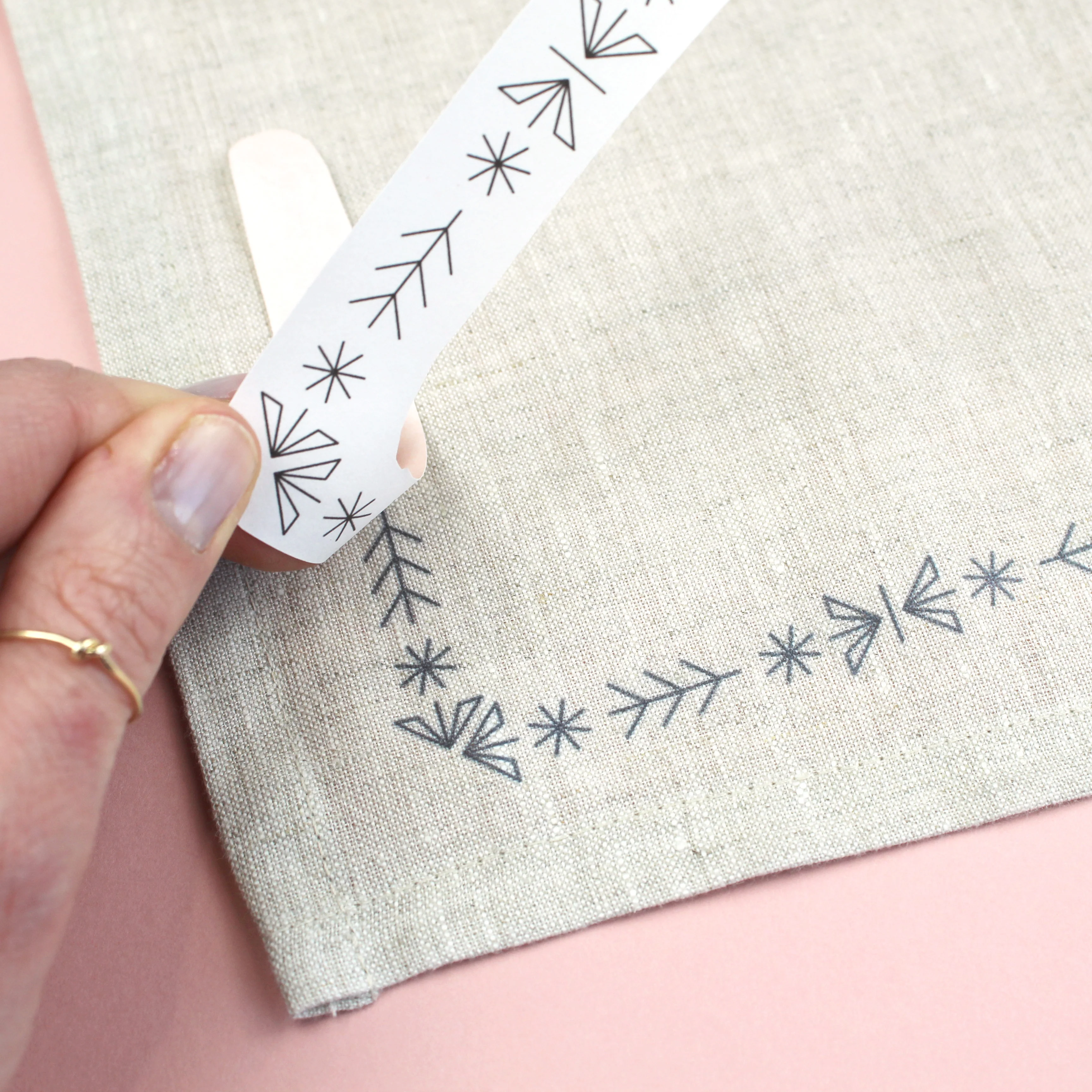 Iron-On Embroidery Patterns: Decorative Corner Themed Designs - Image 3