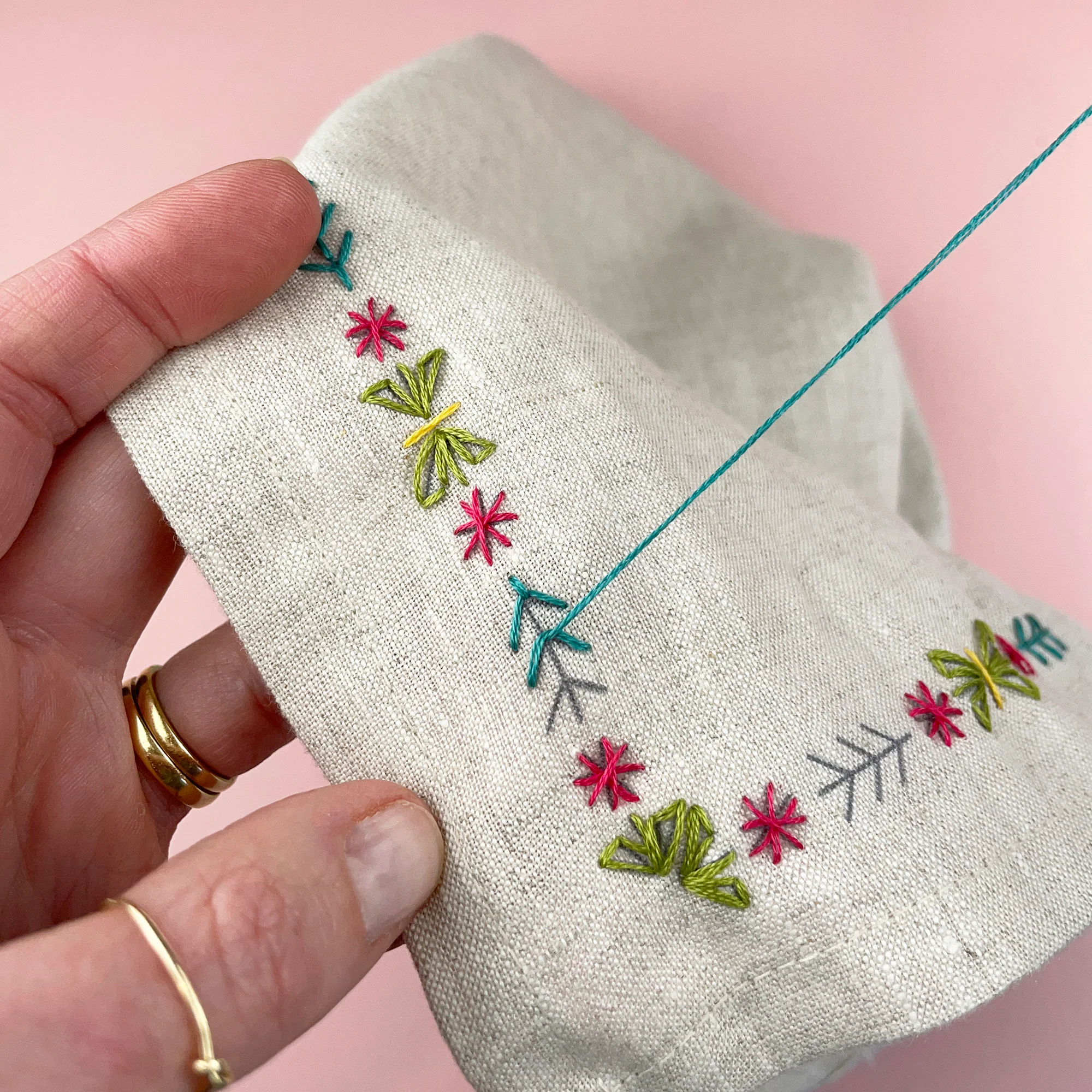 Iron-On Embroidery Patterns: Decorative Corner Themed Designs - Image 5