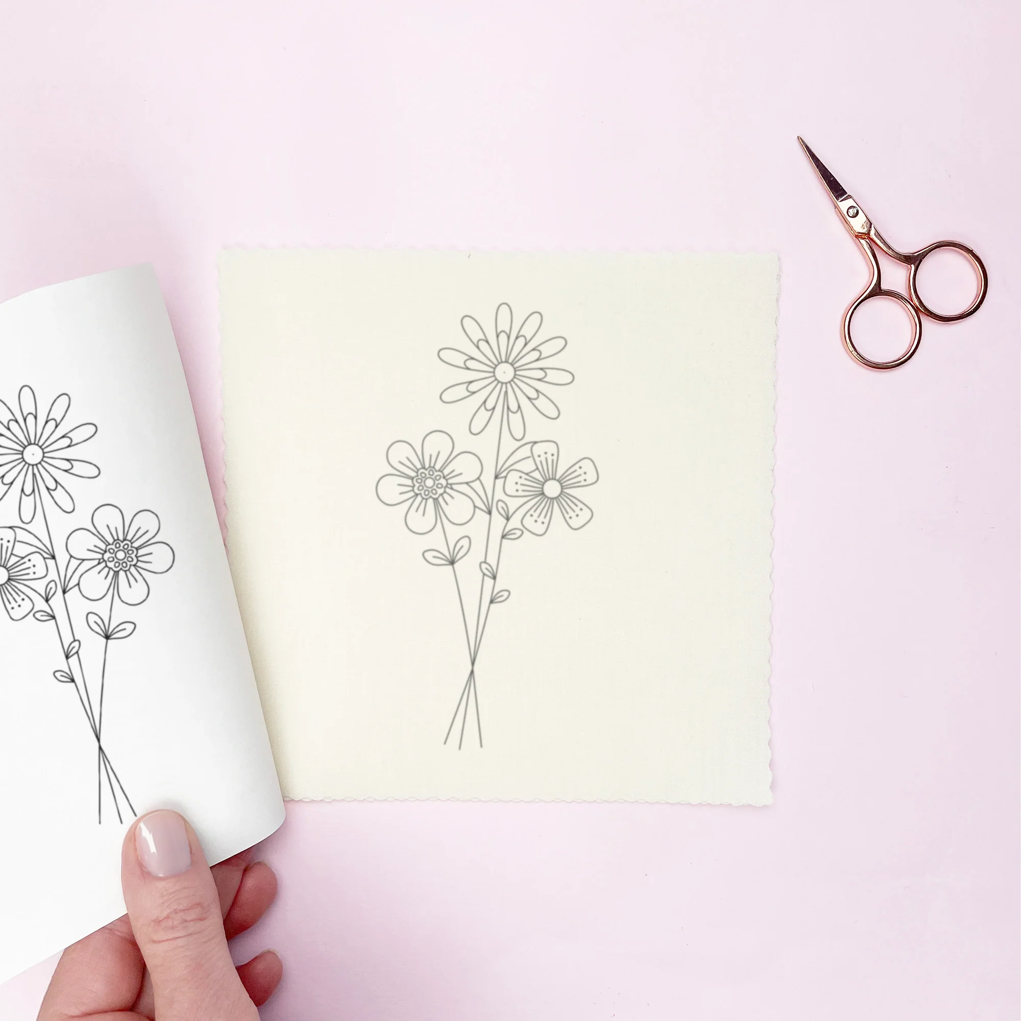 Iron-On Embroidery Patterns: 30 Small Floral Themed Designs - Image 3
