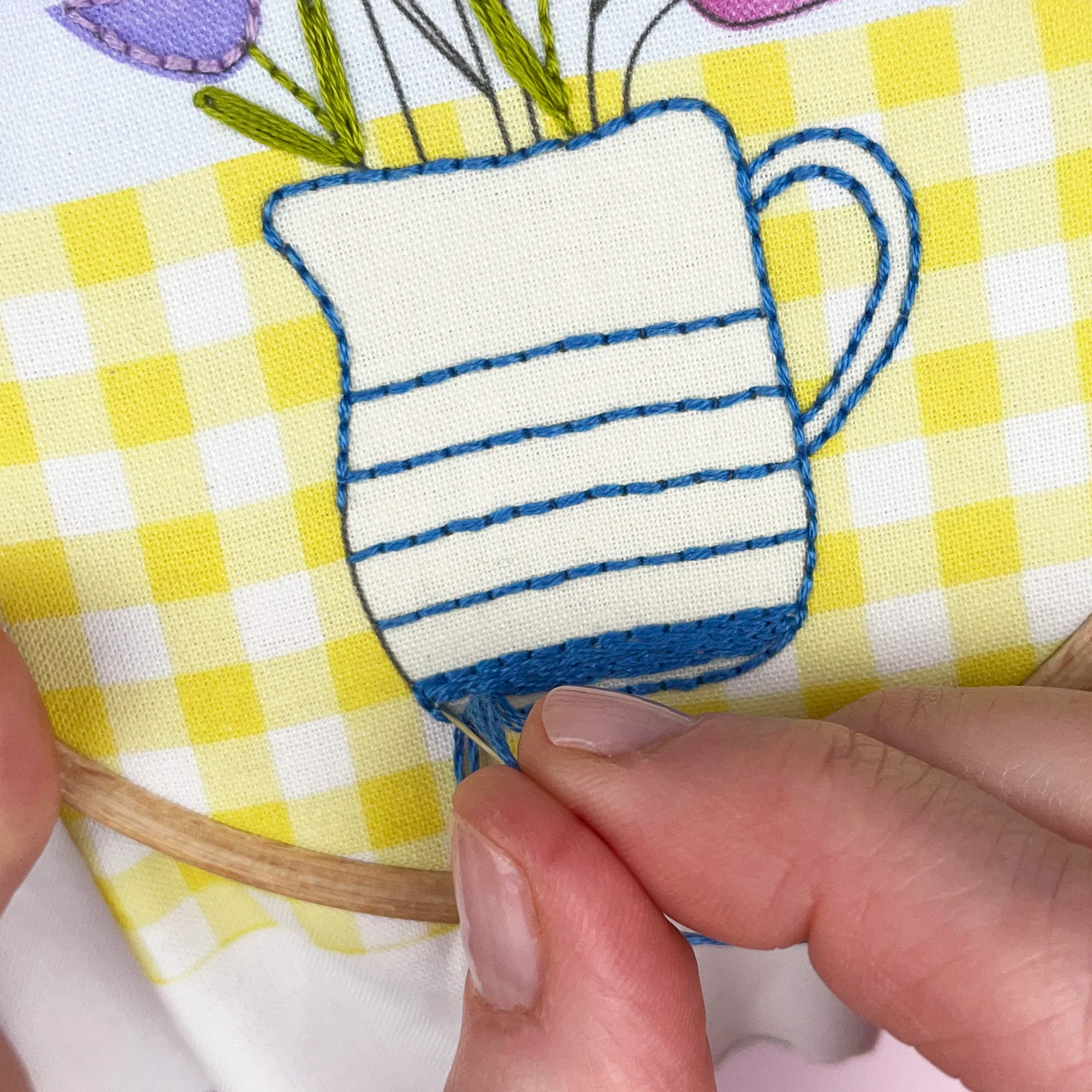 KITCHEN TABLE FLOWERS EMBROIDERY KIT - Image 5