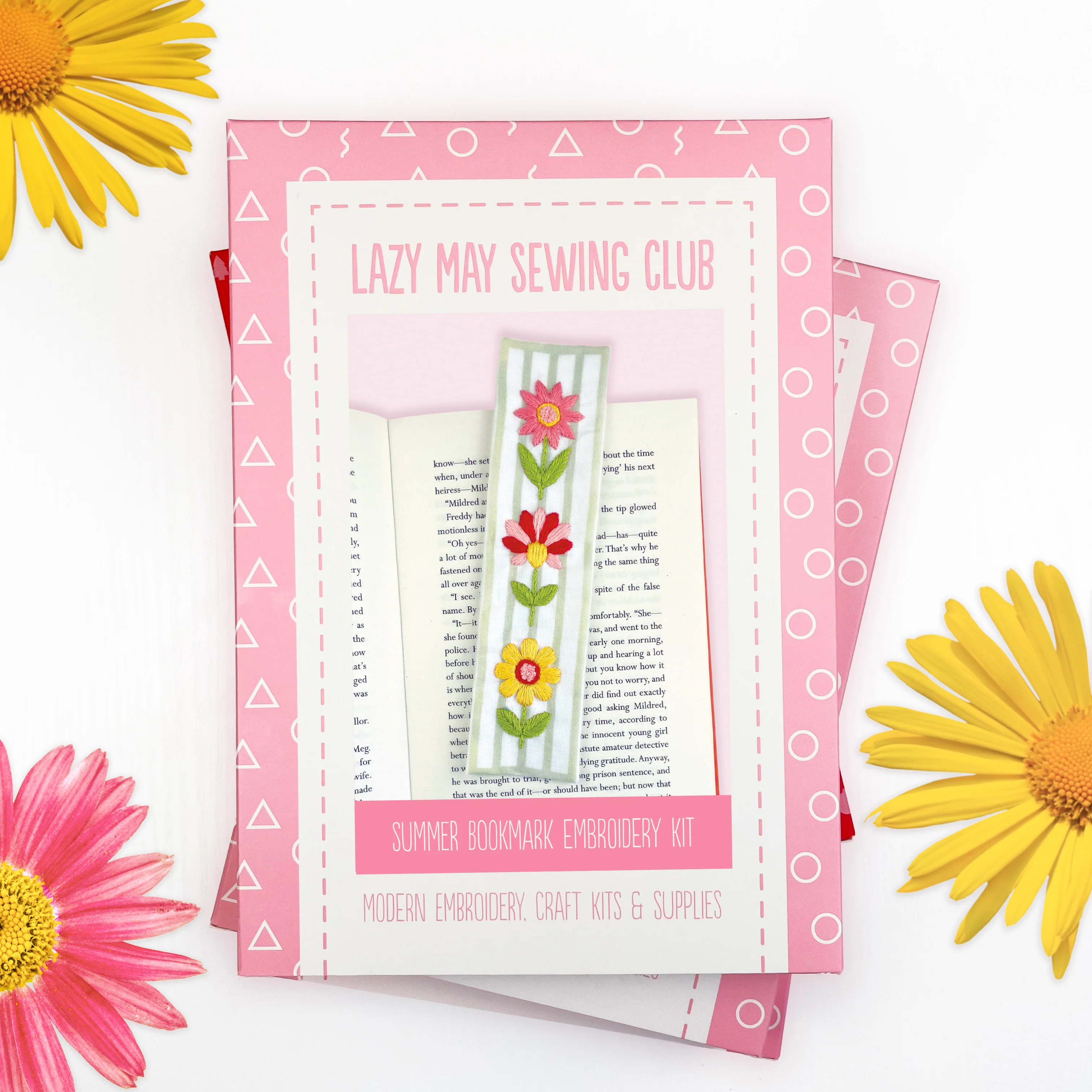 DIY Bookmark Embroidery Kit: Summer Flowers - Image 7