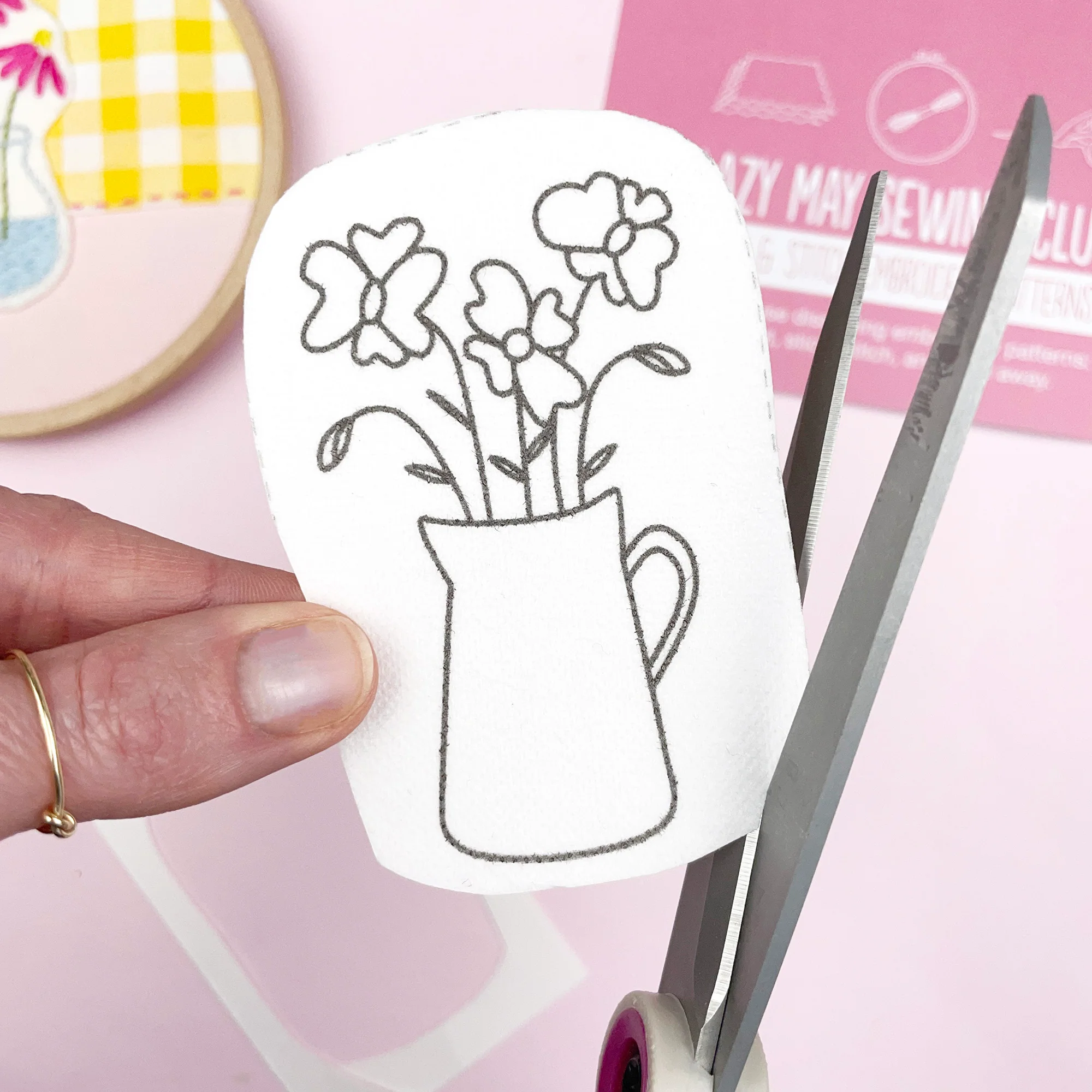 Floral Vases: Stick and Stitch Embroidery Patterns - Image 3