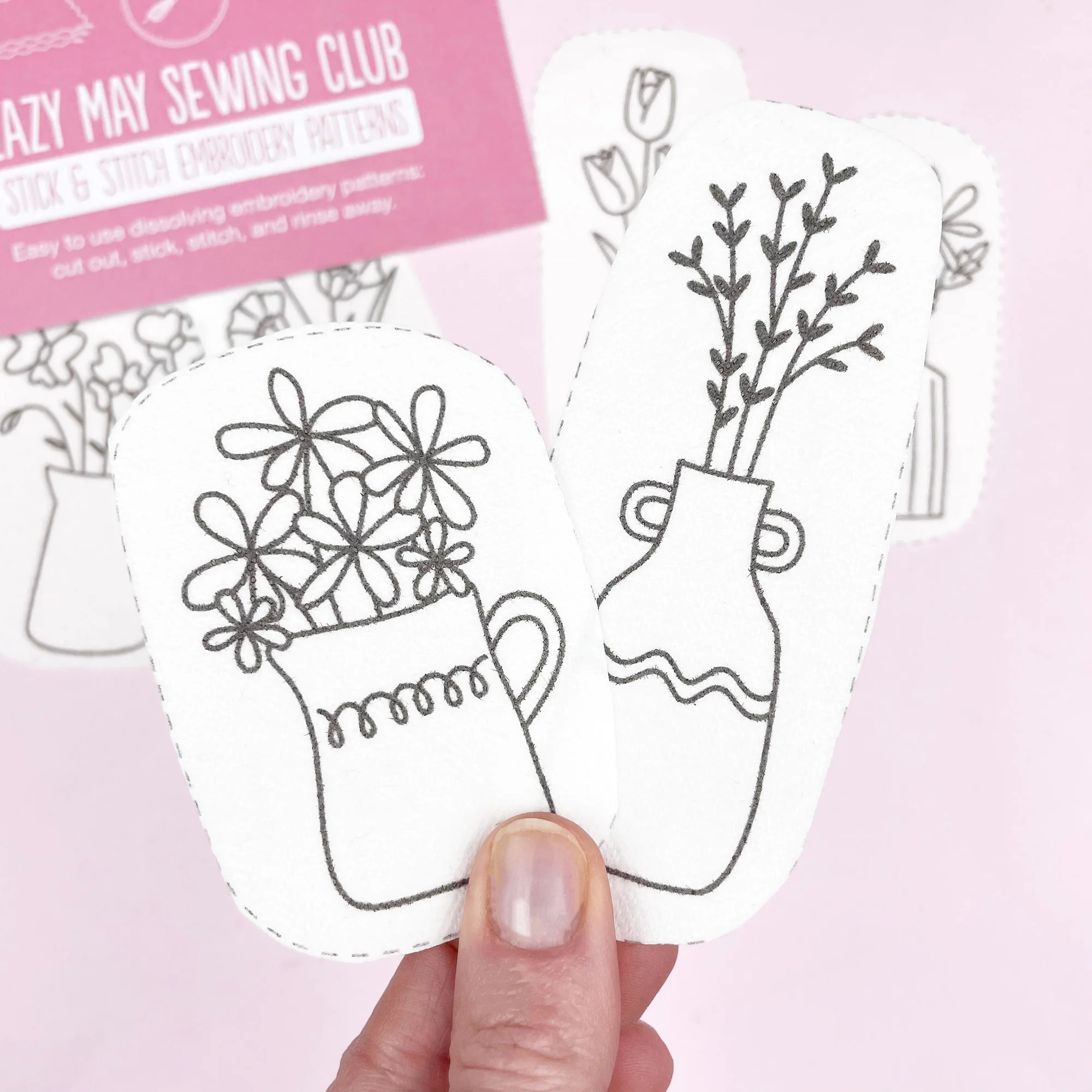 Floral Vases: Stick and Stitch Embroidery Patterns - Image 6