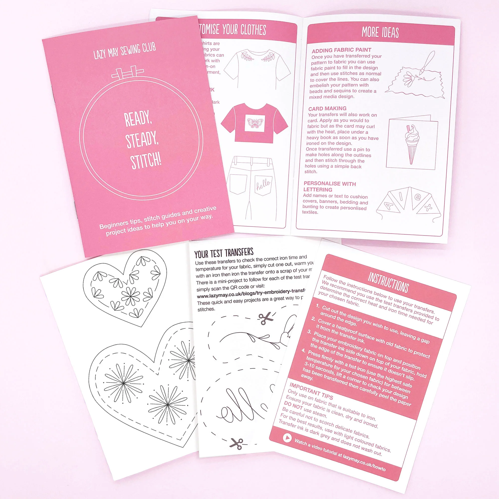 Iron-On Embroidery Patterns: 8 Folk Heart Themed Designs - Image 8