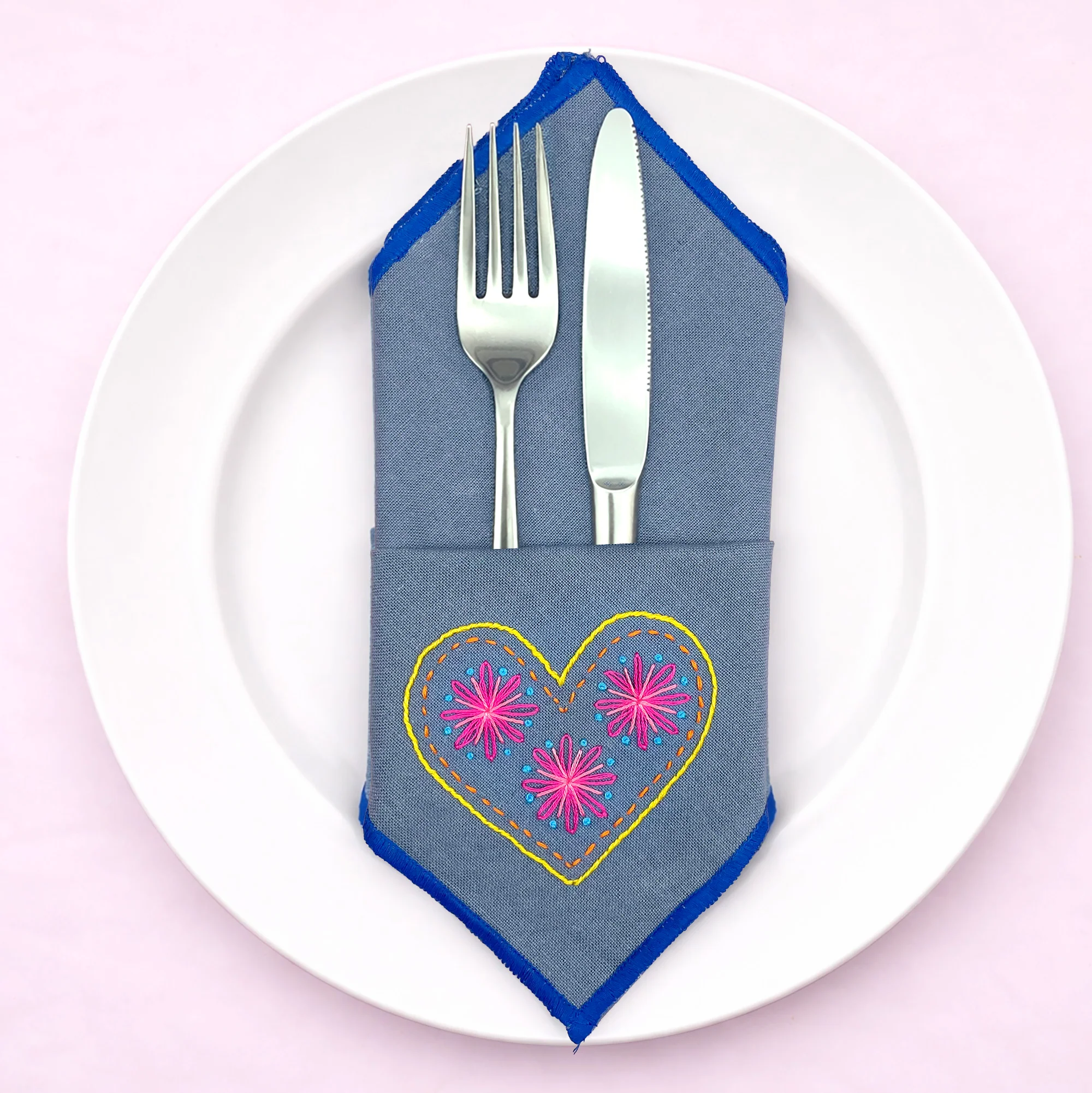 Folk Hearts: Stick and Stitch Embroidery Patterns - Image 3