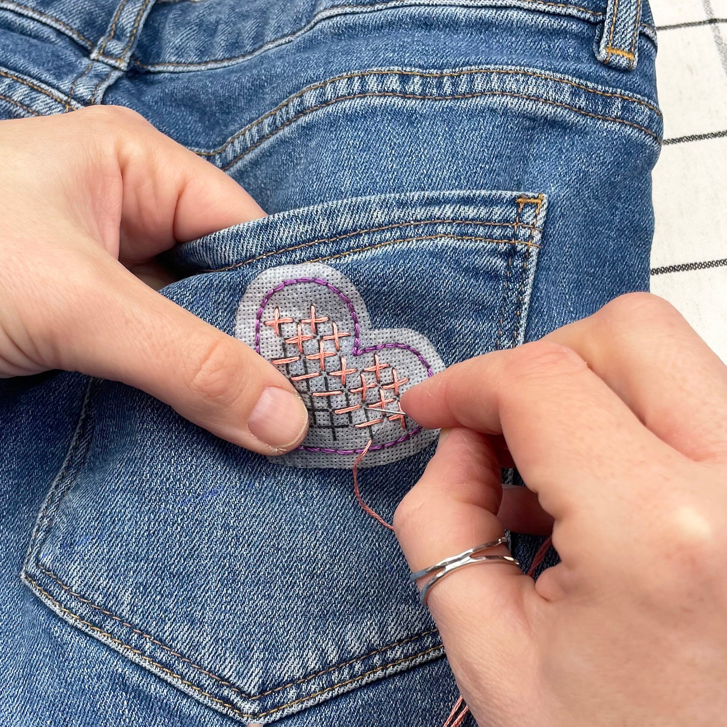 Folk Hearts: Stick and Stitch Embroidery Patterns - Image 4