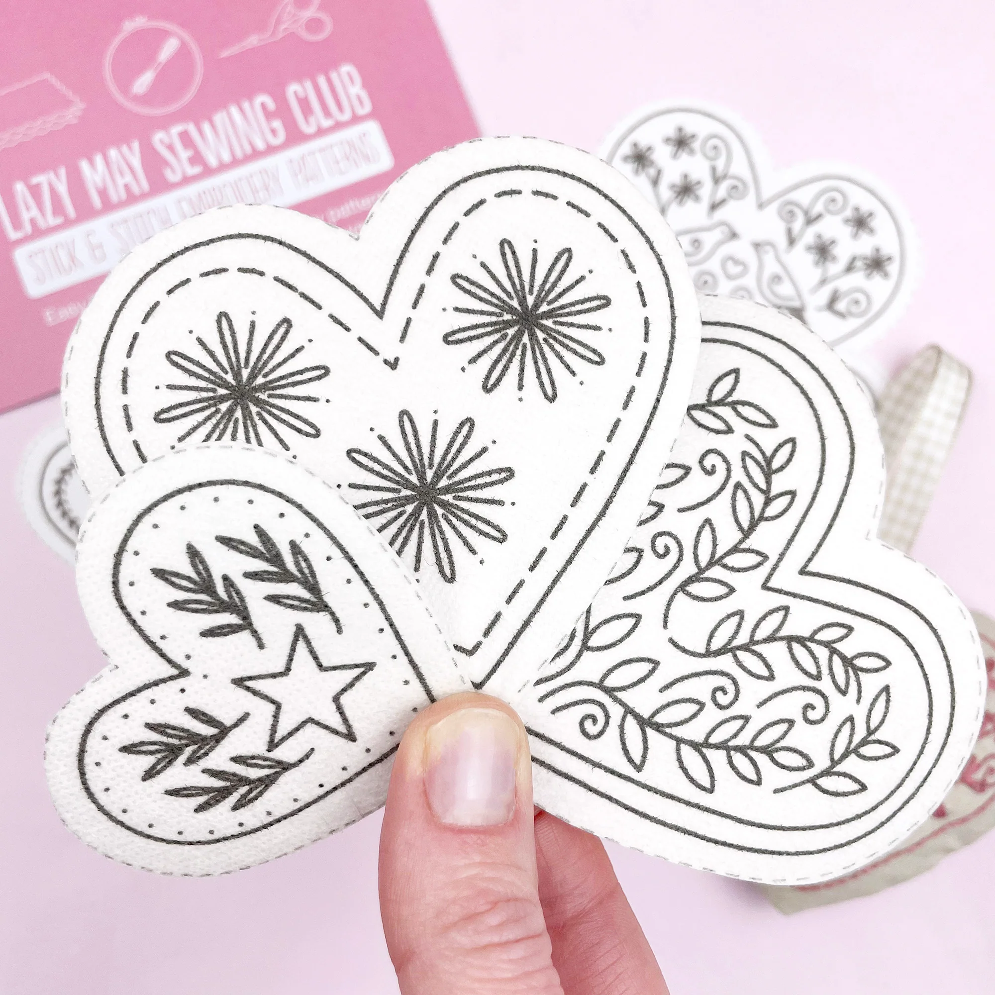Folk Hearts: Stick and Stitch Embroidery Patterns - Image 7