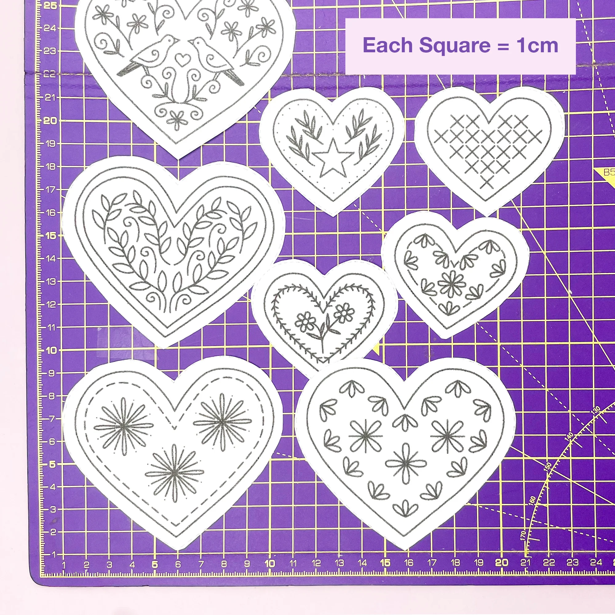 Folk Hearts: Stick and Stitch Embroidery Patterns - Image 8