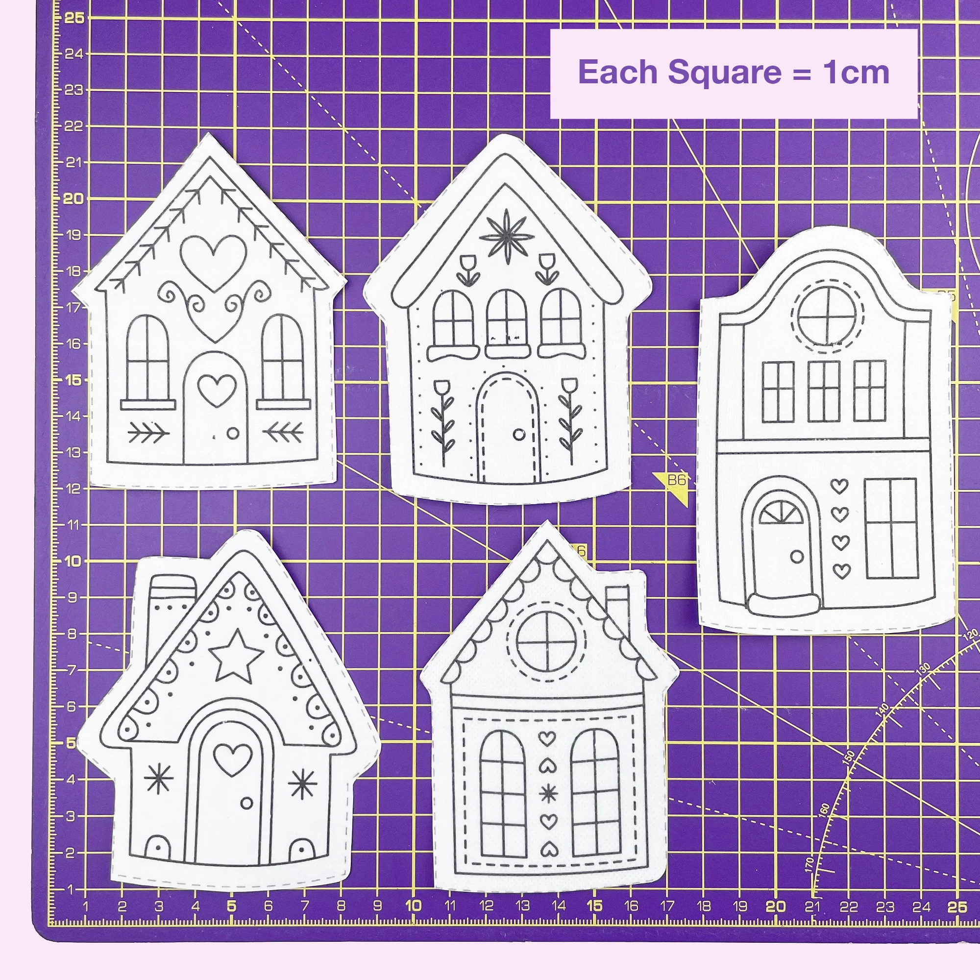 Gingerbread Houses: Stick and Stitch Embroidery Patterns - Image 7