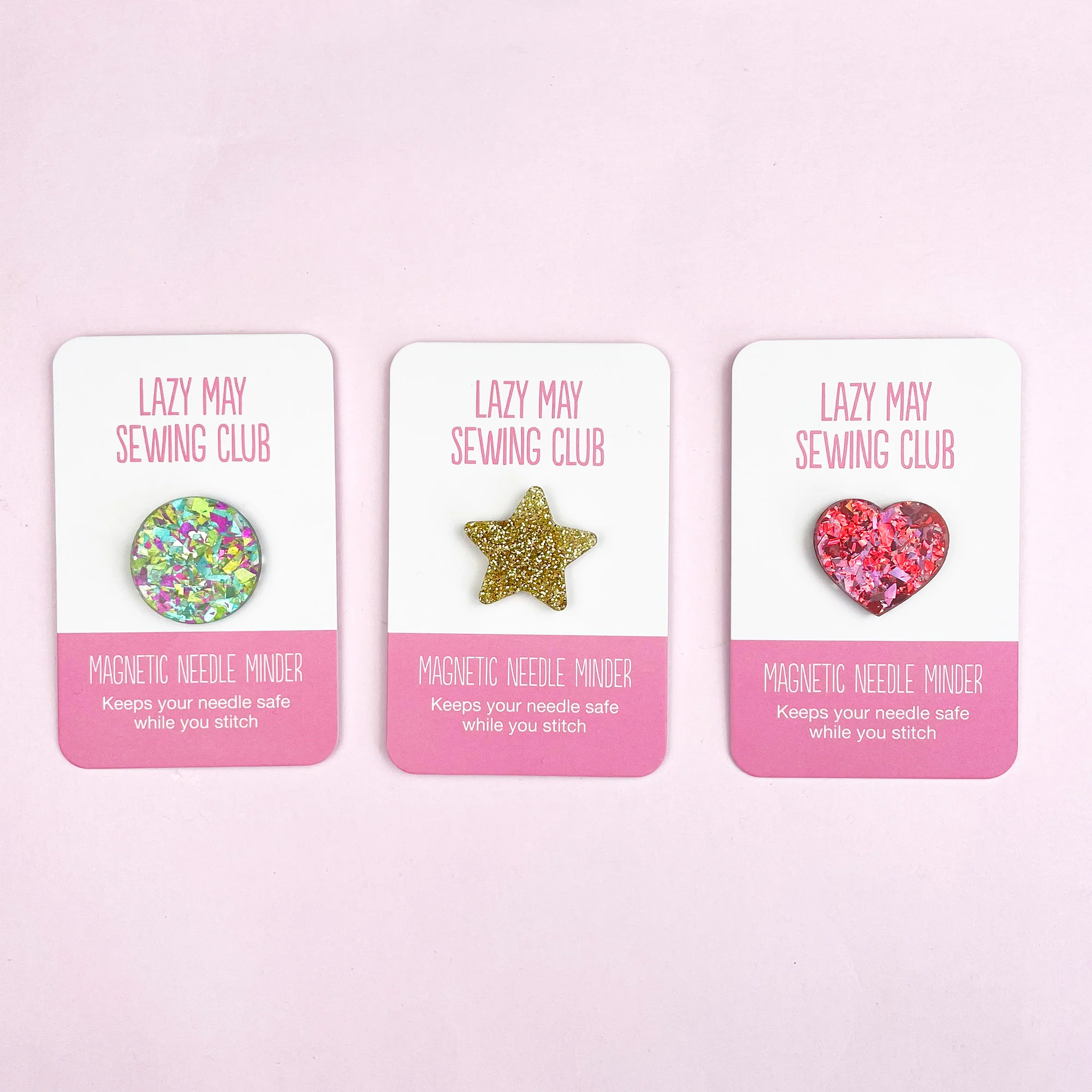 Glitter Heart Magnetic Needle Minder - Image 7