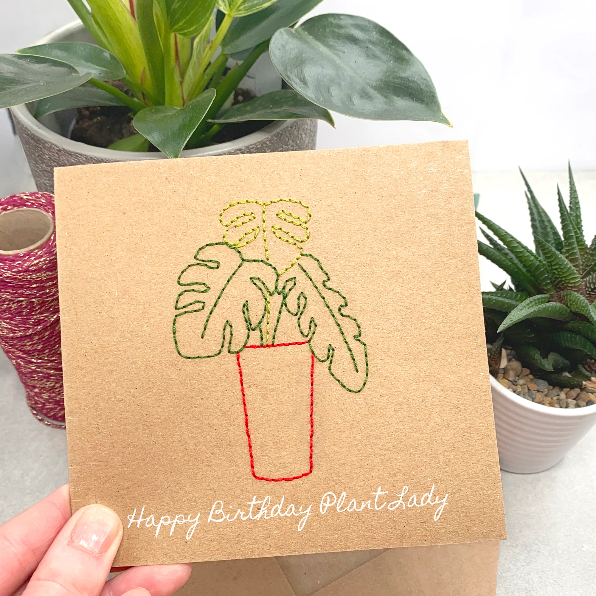 Iron-On Embroidery Patterns: House Plant  Themed Designs - Image 7