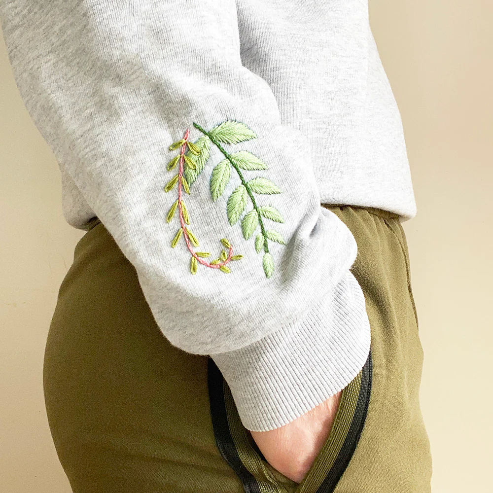 Iron-On Embroidery Patterns: Leaf Themed Designs - Image 3