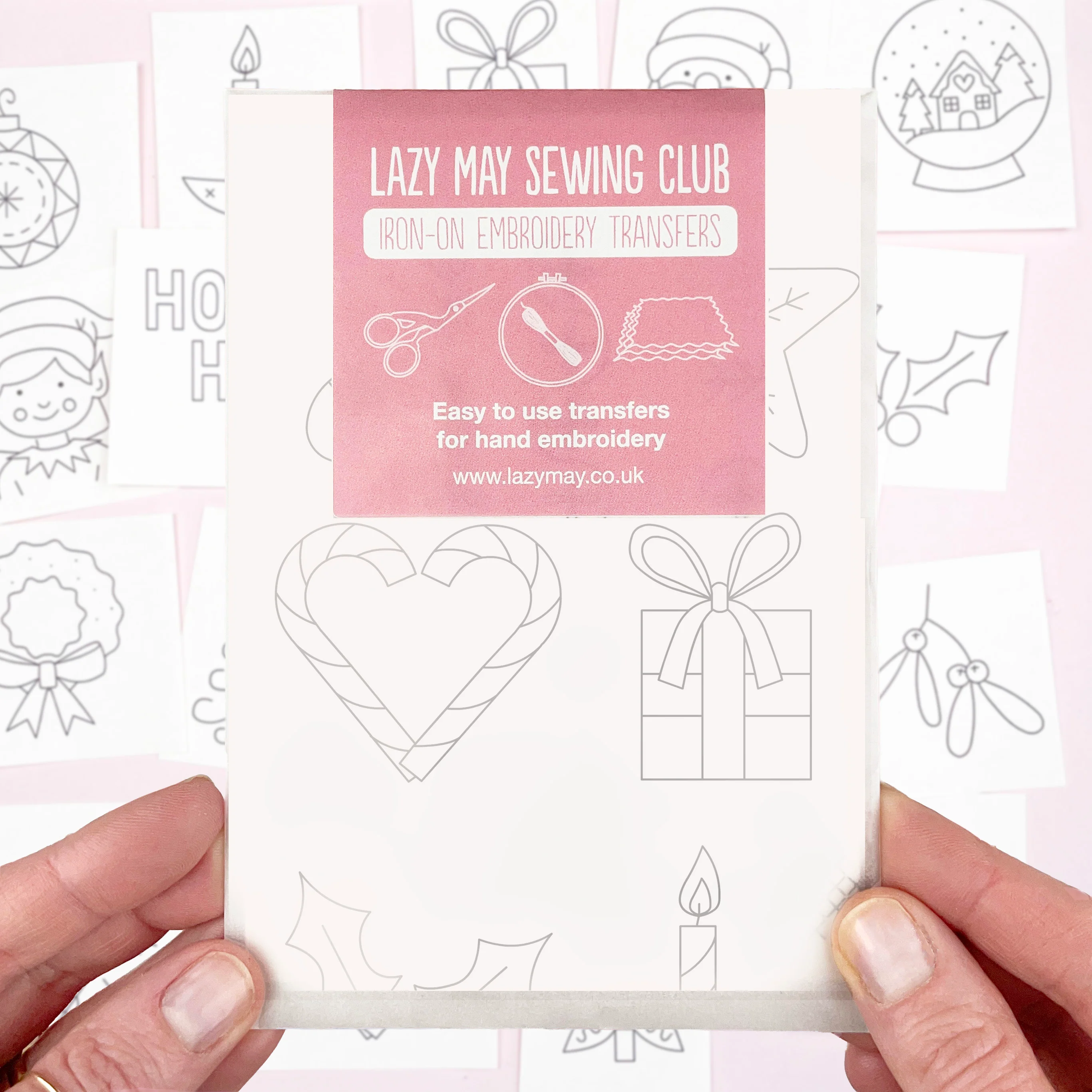 Iron-On Embroidery Patterns: Mini Christmas Themed Designs - Image 10