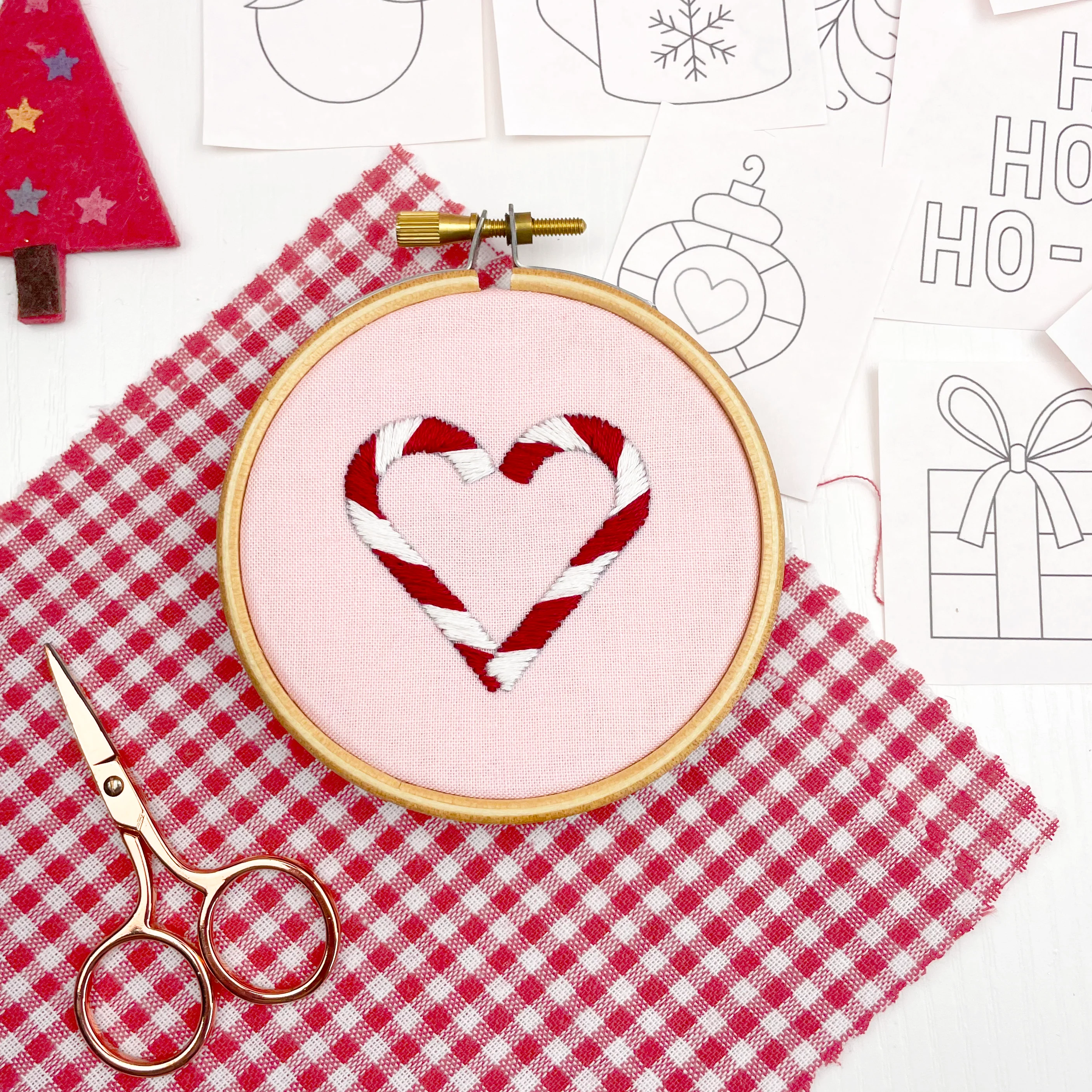 Iron-On Embroidery Patterns: Mini Christmas Themed Designs - Image 4