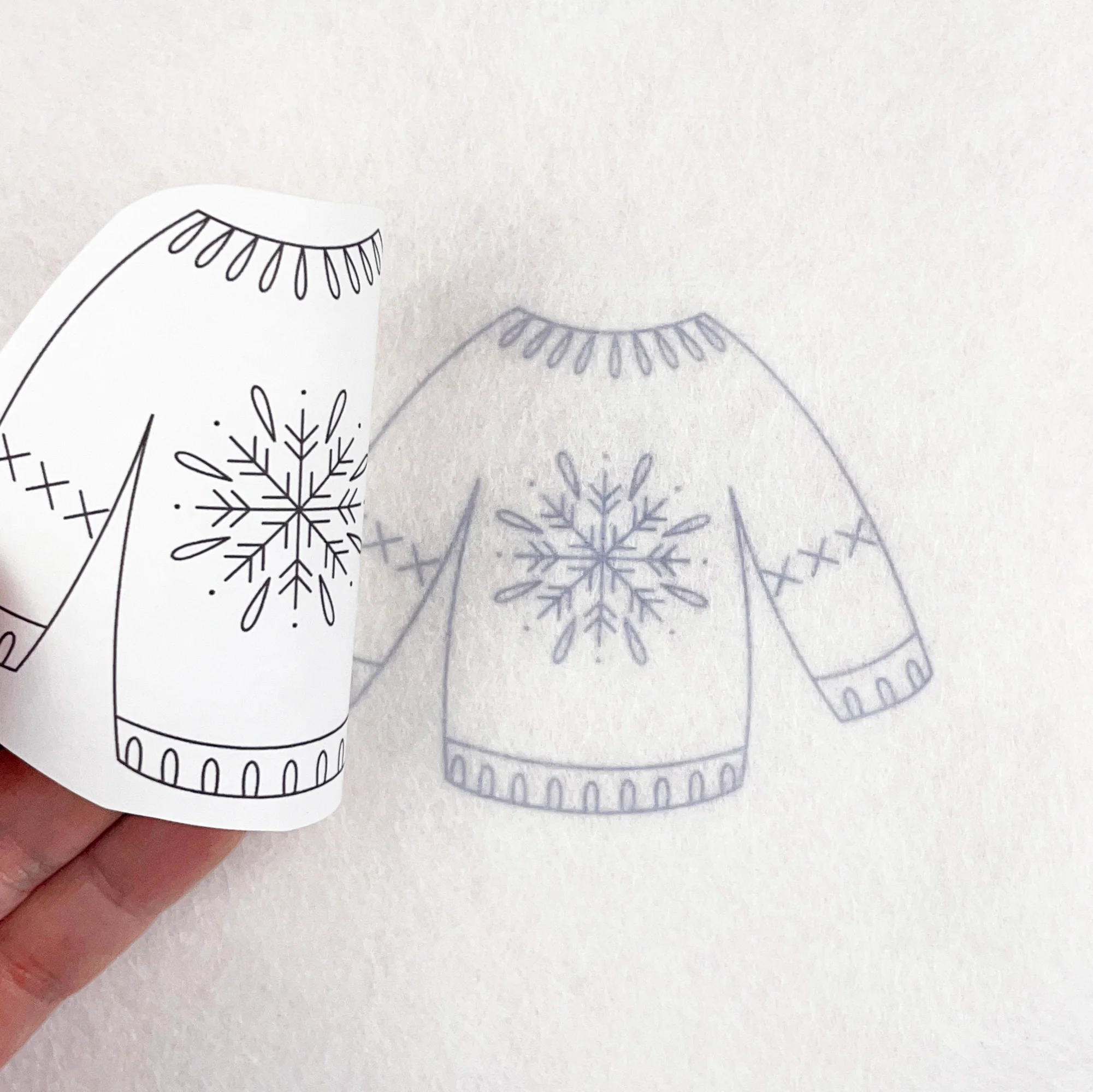 Iron-On Embroidery Patterns: Christmas Jumper Themed Designs - Image 7