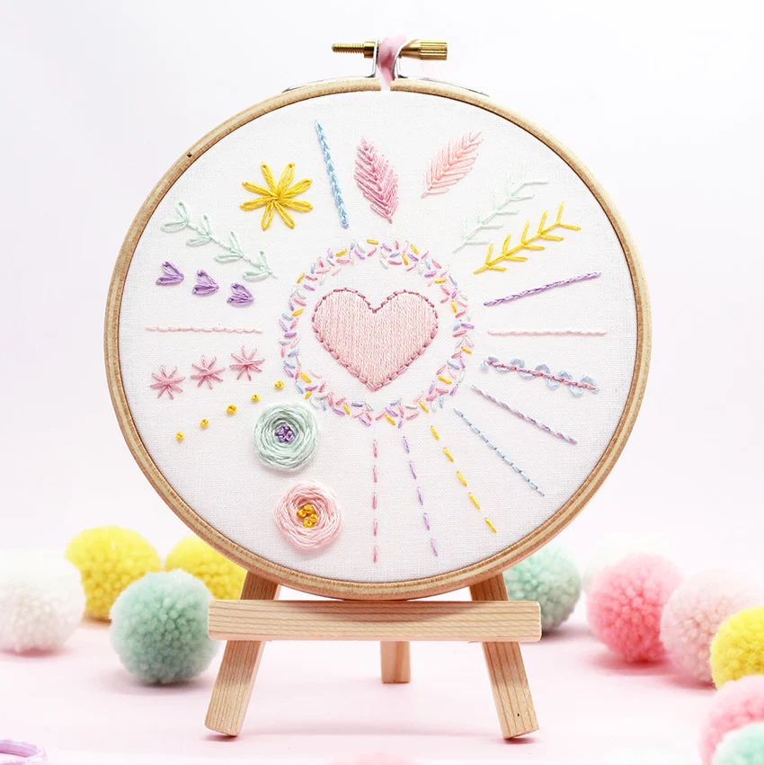 Beginner Stitch Sampler Embroidery Kit - Image 3
