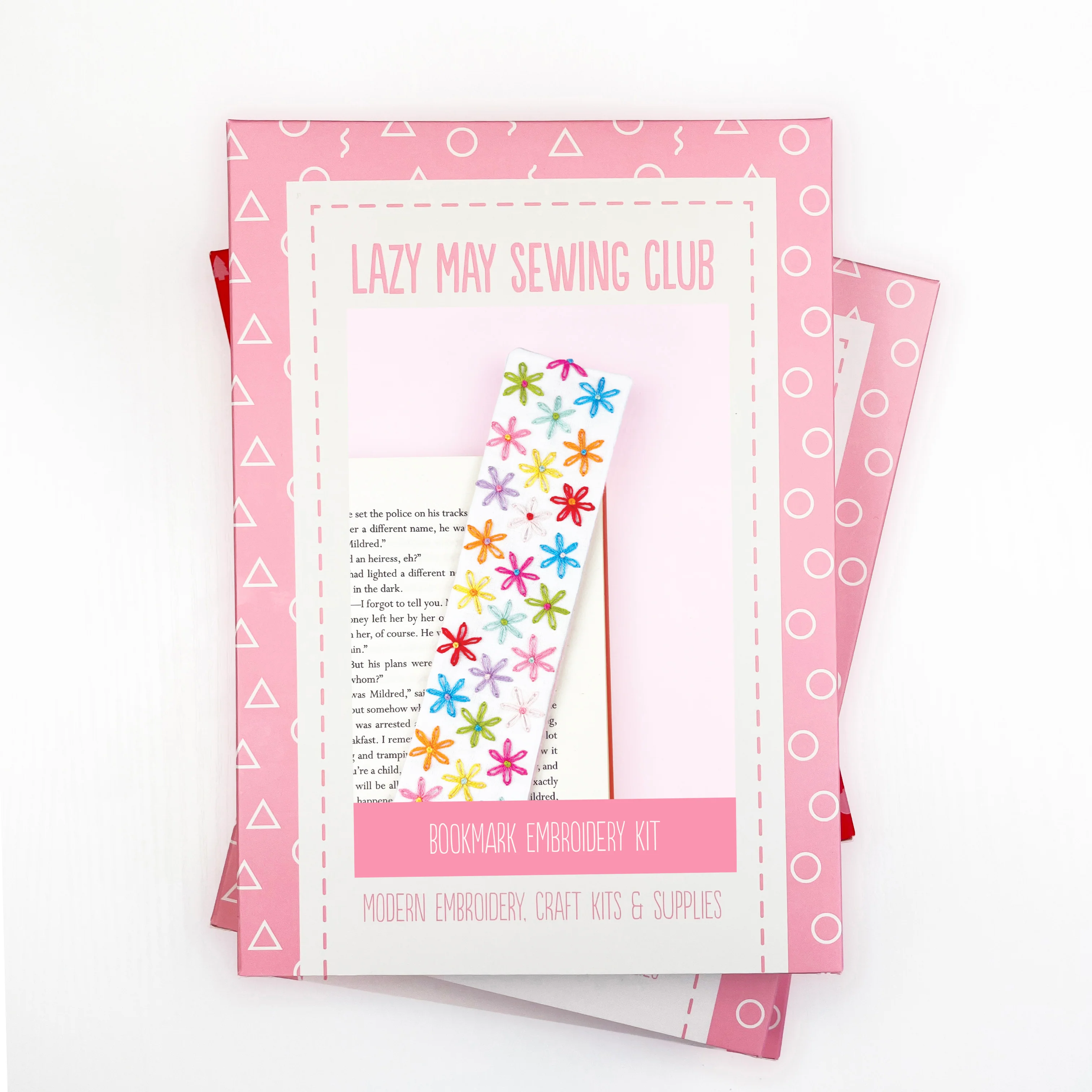 DIY Bookmark Embroidery Kit: Bright Rainbow Flowers - Image 9