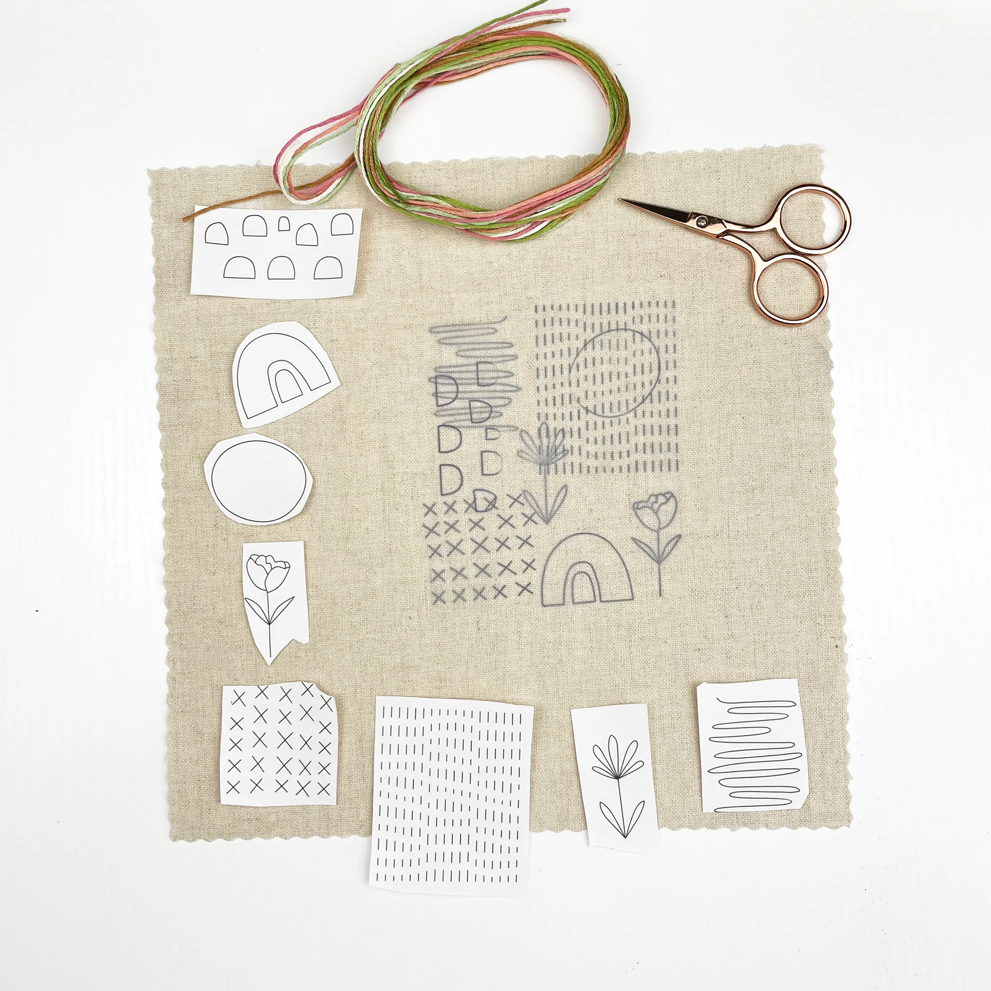 Iron-On Embroidery Patterns: Slow Stitching Textures - Image 4