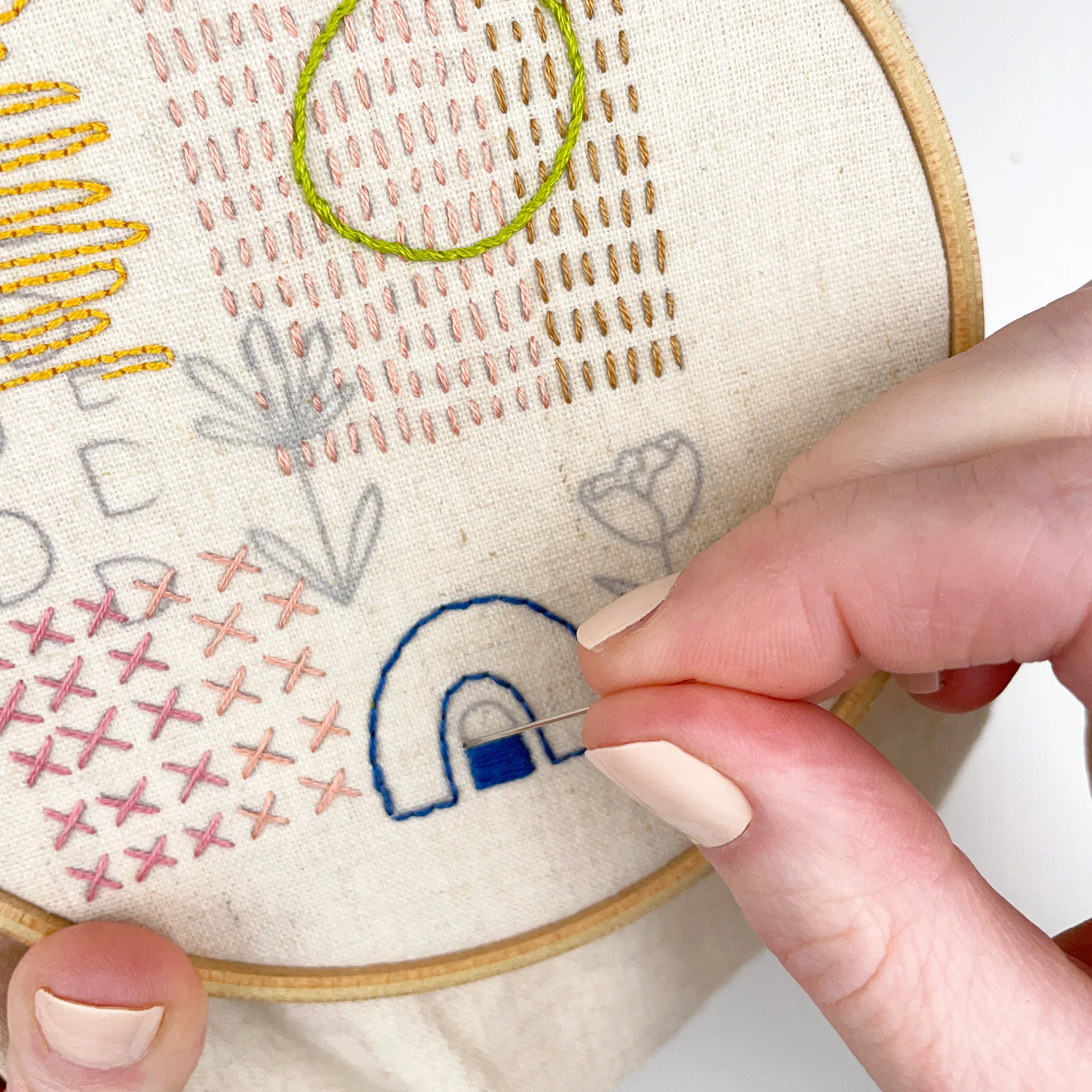 Iron-On Embroidery Patterns: Slow Stitching Textures - Image 5