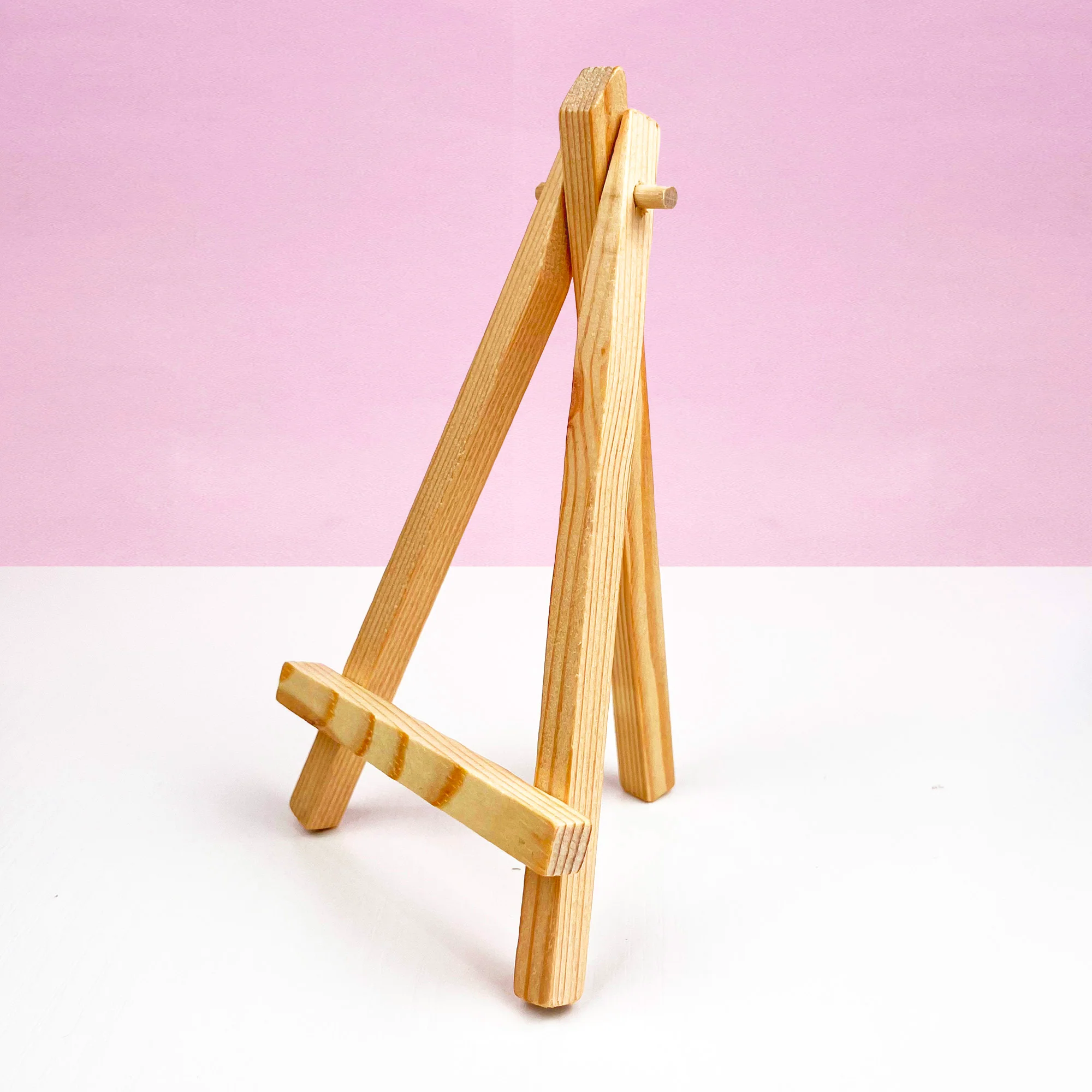 Small Wooden Easel: Embroidery Hoop Display Stand - Image 4