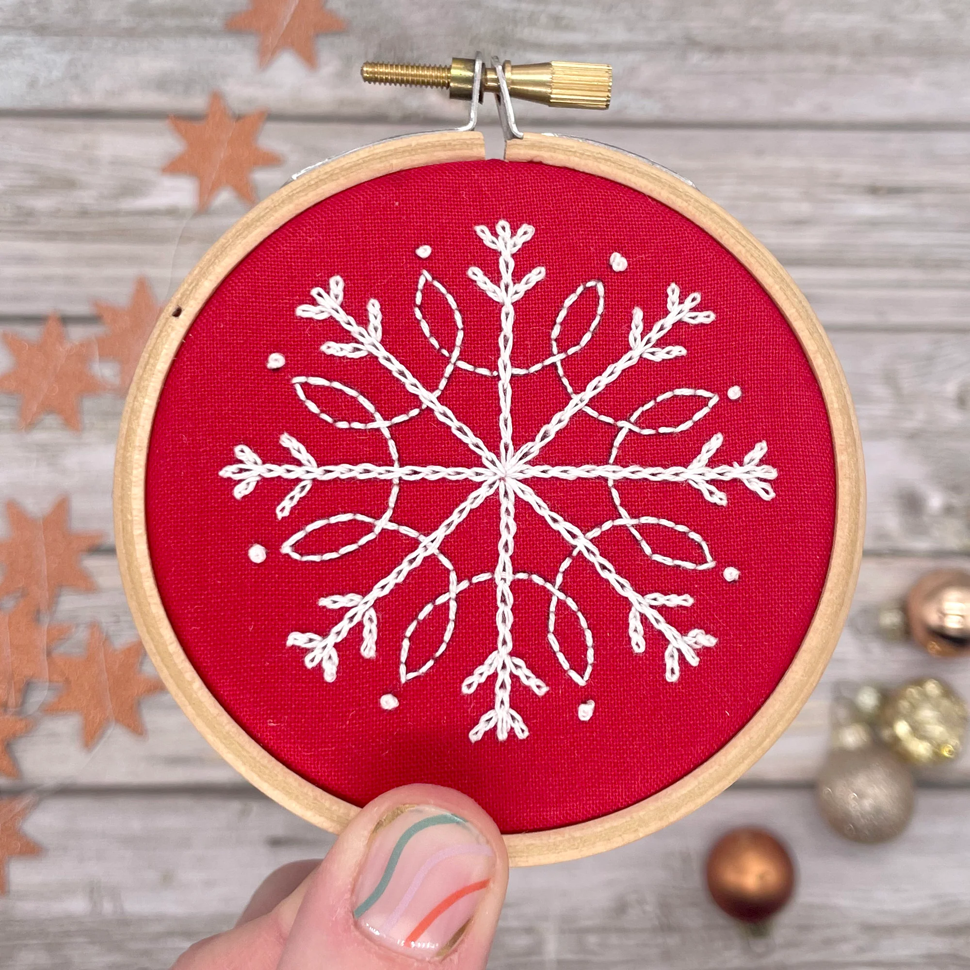 Iron-On Embroidery Patterns: Snowflake Themed Designs - Image 4