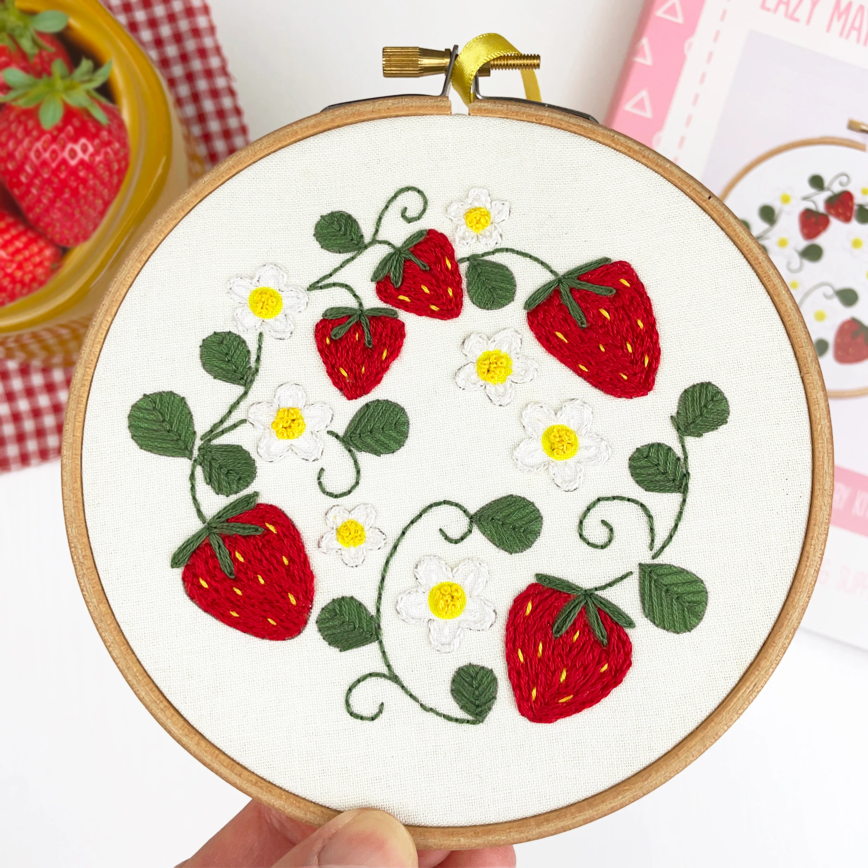 Summer Strawberries Embroidery Kit - Image 6