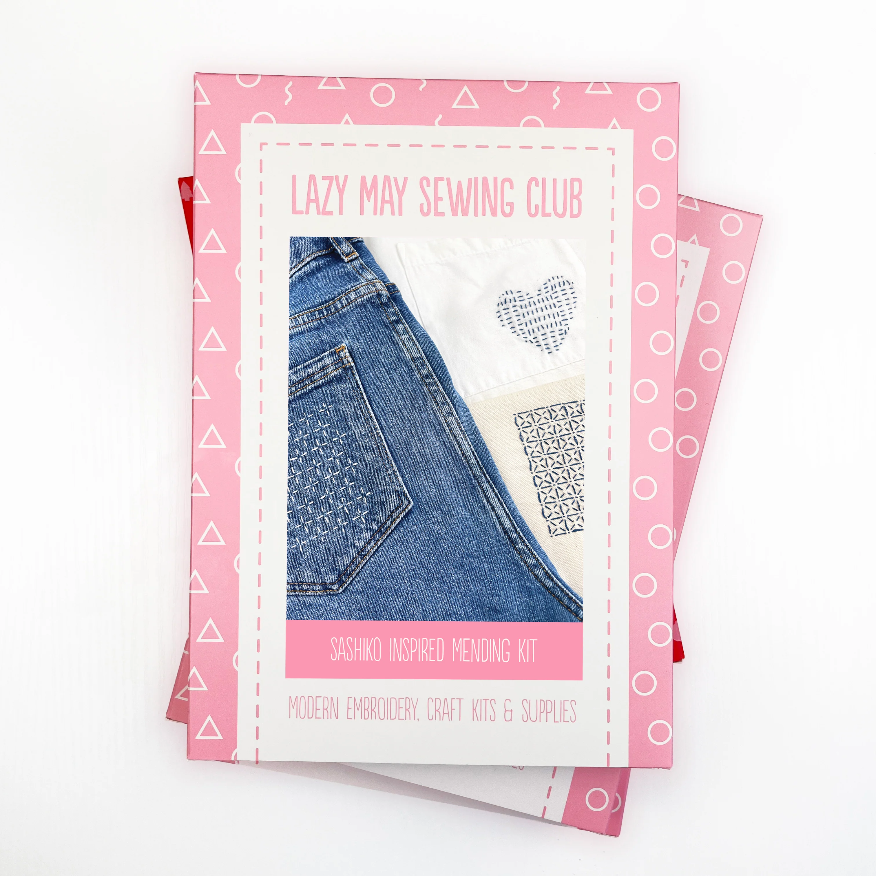 Visible Mending Kit (Set 2): Sashiko Inspired Stick & Stitch Patterns - Image 9