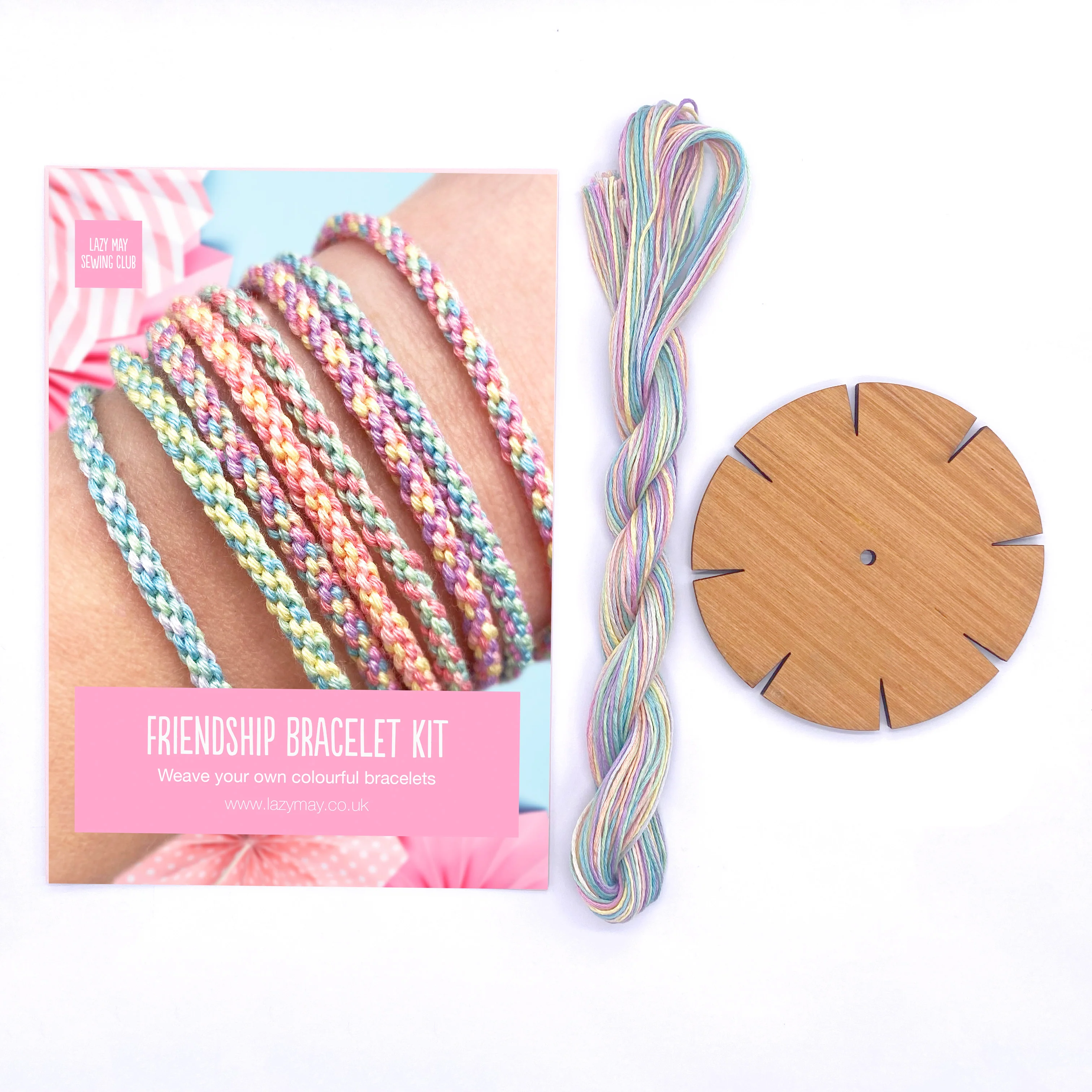 Friendship Bracelet Making Kit: Pastel Woven - Image 4