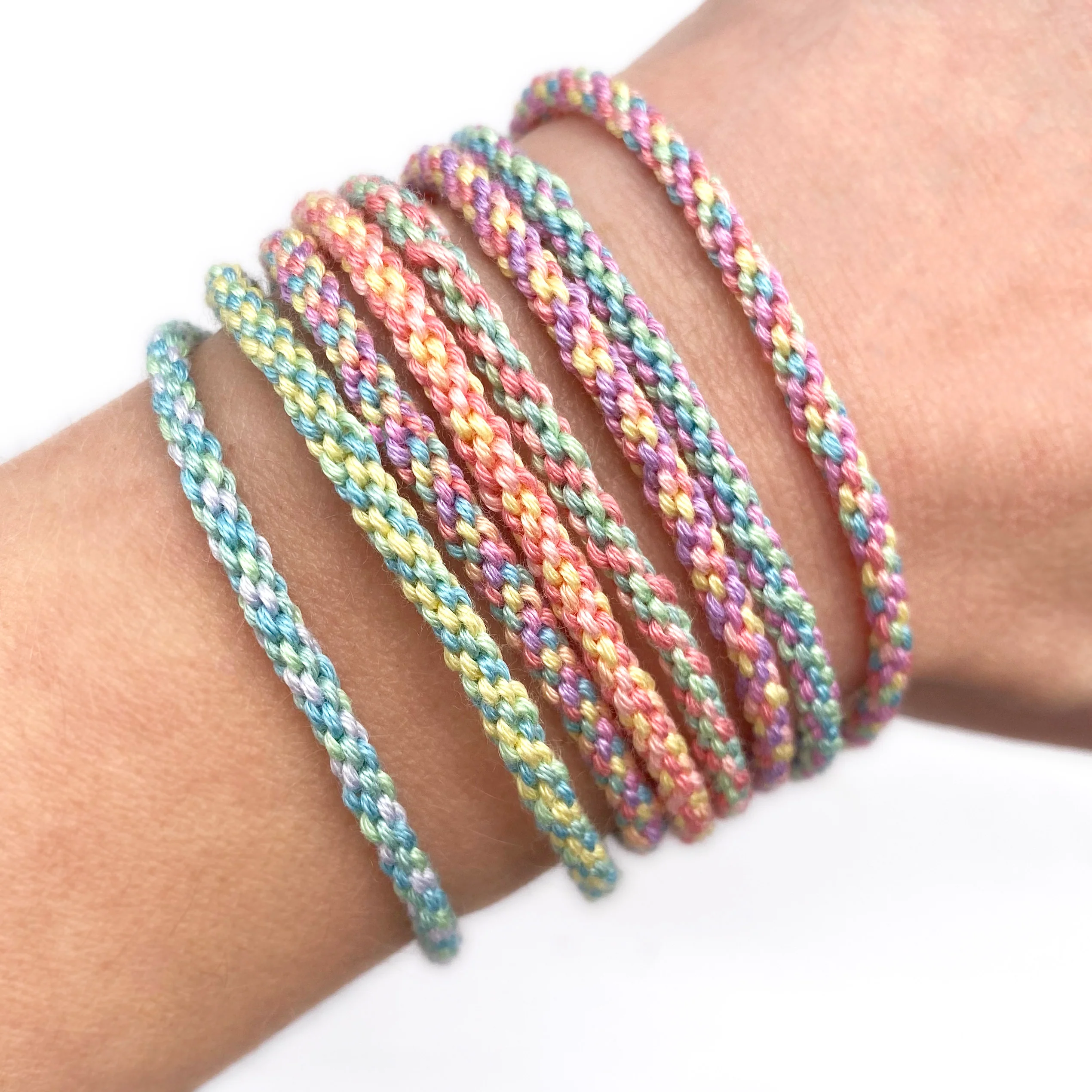 Friendship Bracelet Making Kit: Pastel Woven - Image 6